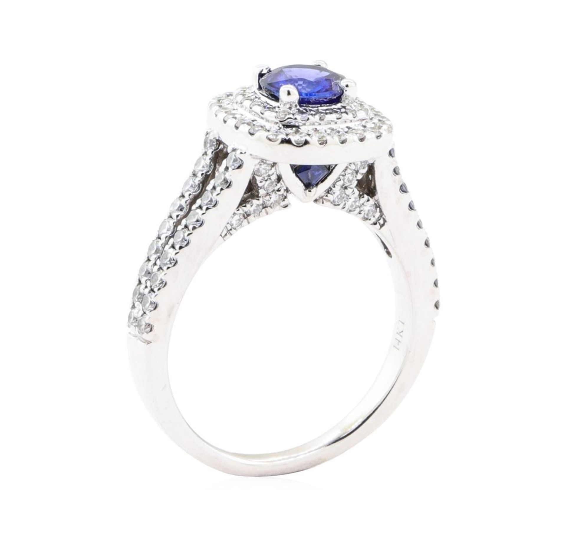 2.11 ctw Sapphire and Diamond Ring - 14KT White Gold - Image 4 of 6