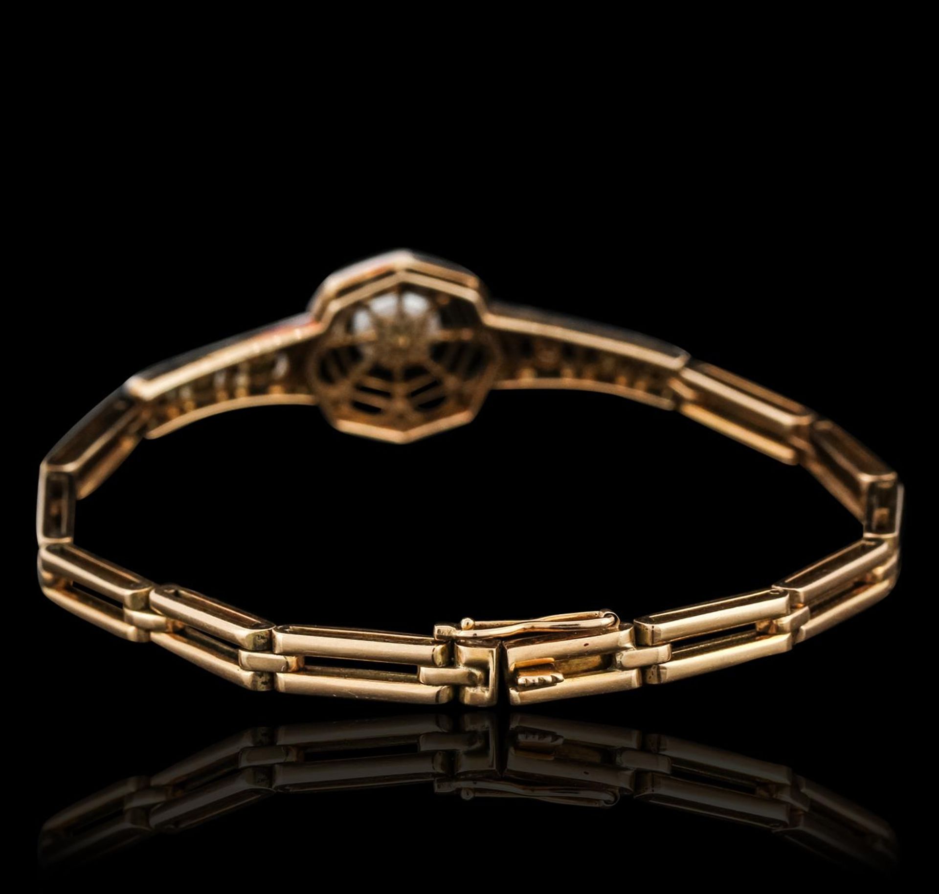 14KT Two-Tone Gold 0.26 ctw Diamond Bracelet - Image 2 of 5