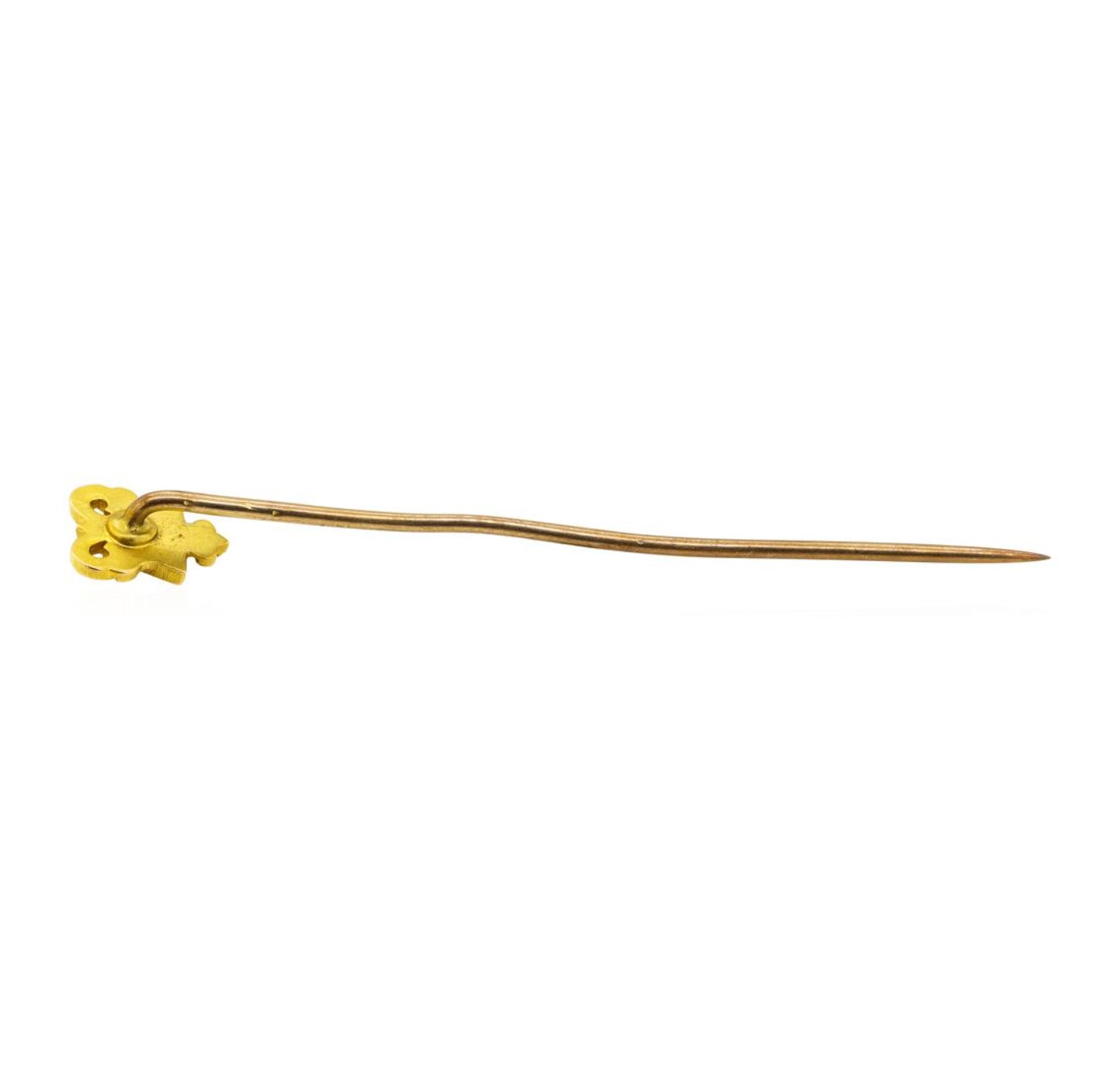 Stick Pin - 10KT Yellow Gold - Image 2 of 2