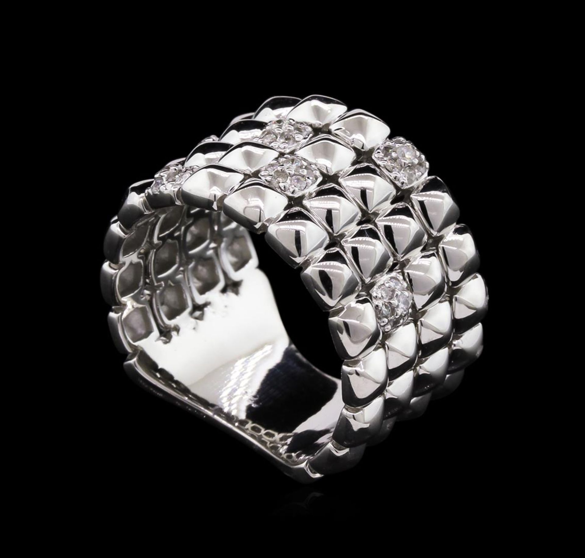 0.24 ctw Diamond Ring - 14KT White Gold - Image 2 of 2