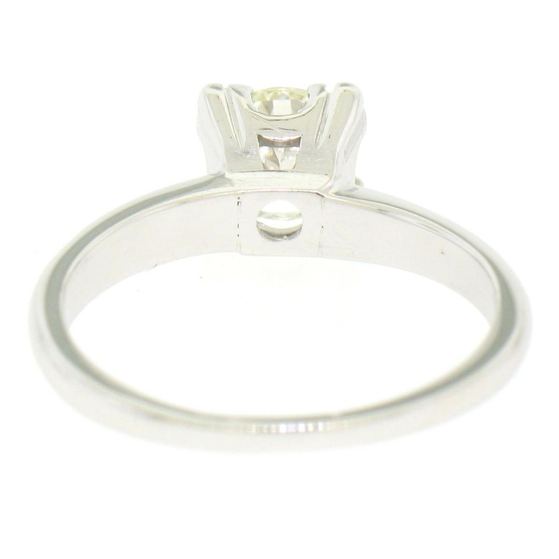 14k White Gold 0.83 ct I VVS2 Round Brilliant Cut Diamond Solitaire Ring - Image 7 of 7