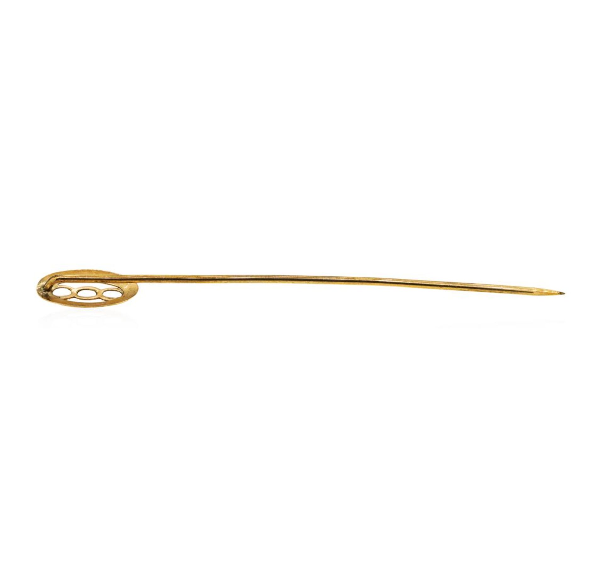 Stick Pin - 10KT Yellow Gold - Image 2 of 2