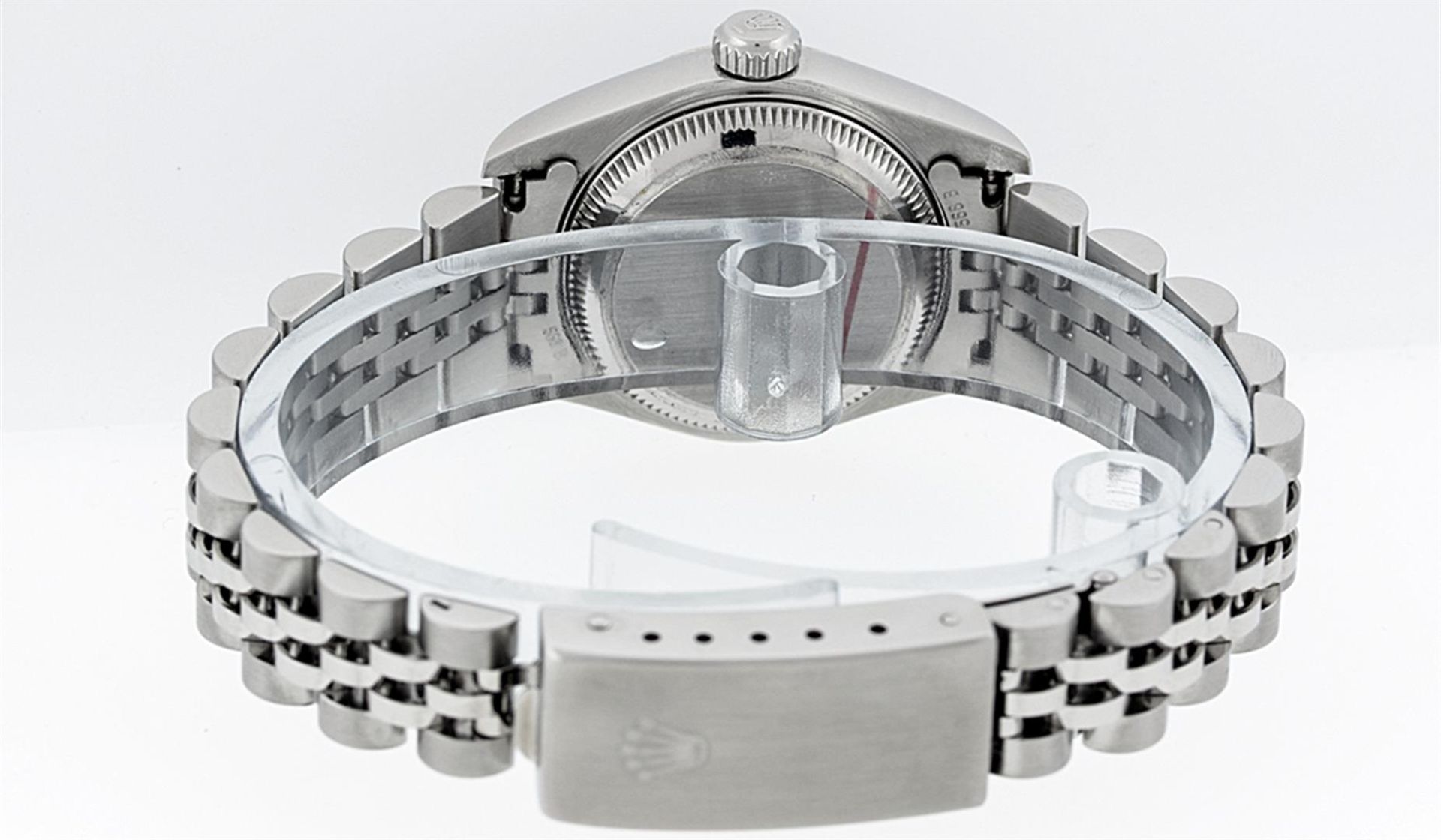 Rolex Ladies Stainless Steel Blue Index 26MM Quickset Datejust Wristwatch - Image 6 of 9