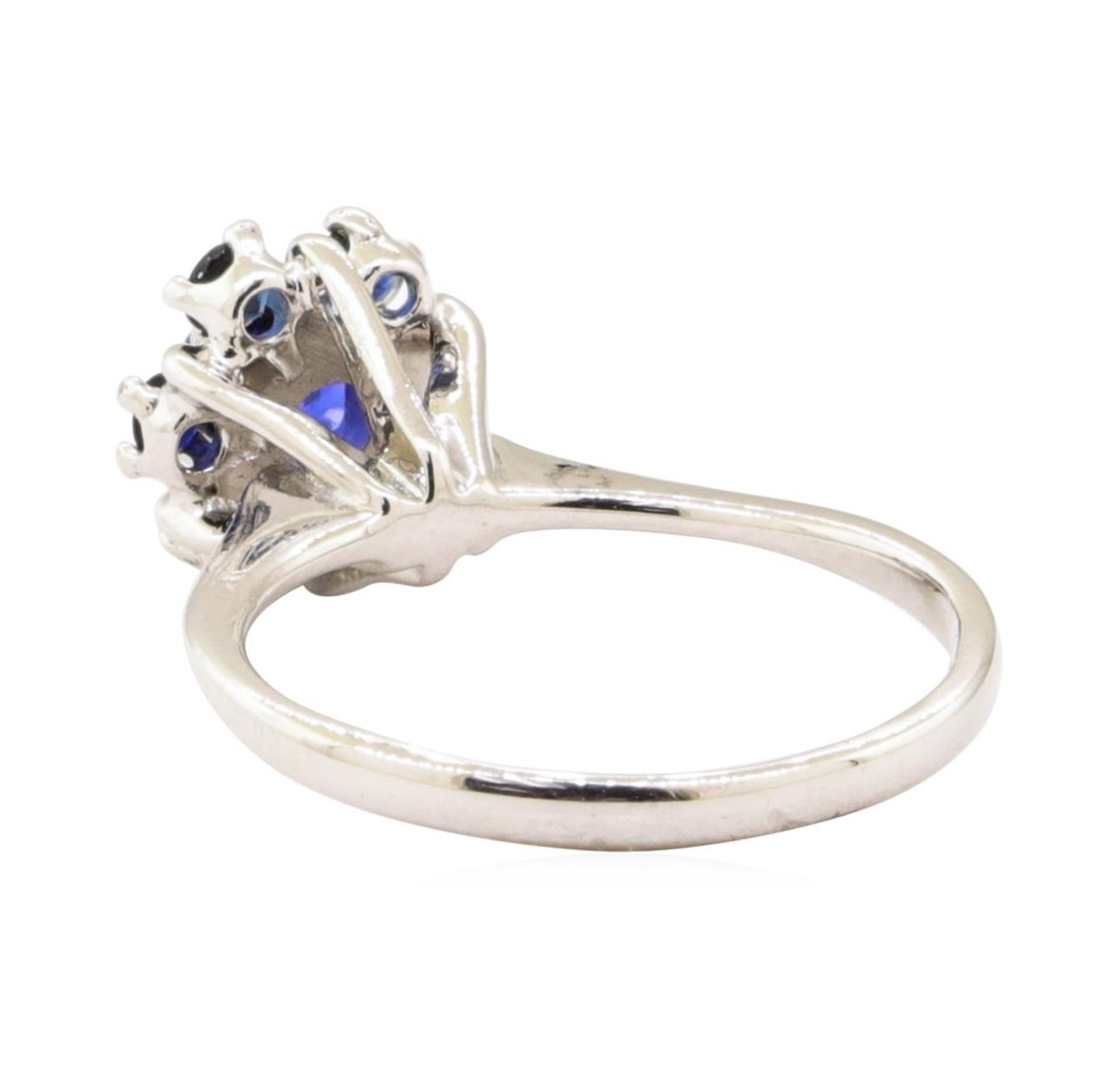 0.67ctw Blue Sapphire Ring - 14KT White Gold - Image 3 of 4