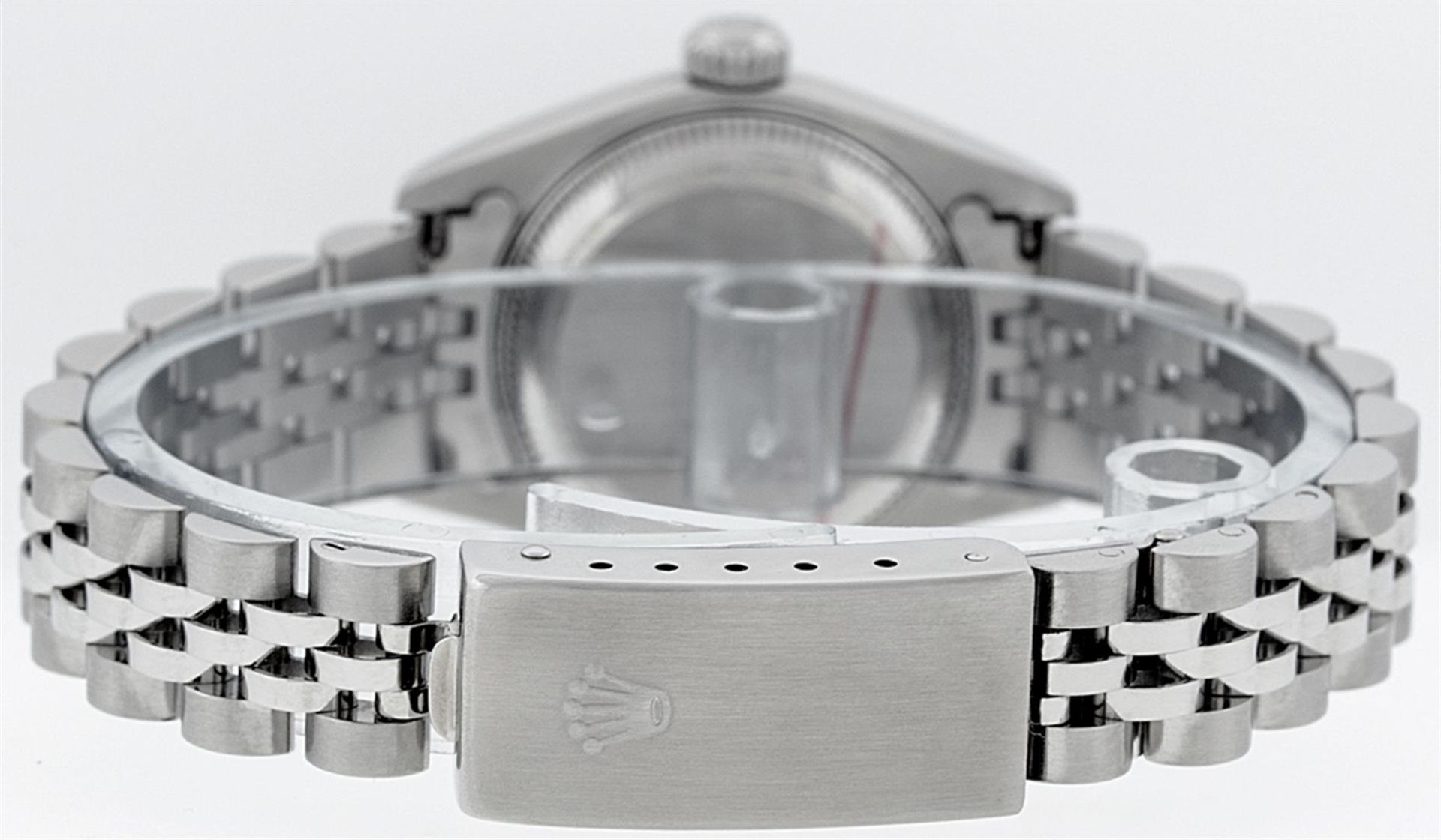 Rolex Ladies Stainless Steel Blue Index 26MM Quickset Datejust Wristwatch - Image 7 of 9