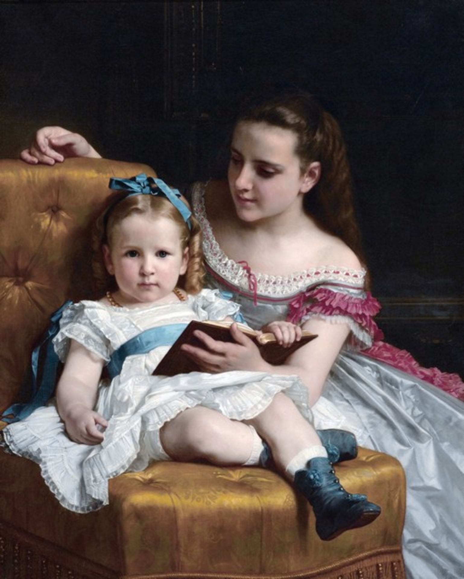 William Bouguereau - Portrait of Eva and Frances Johnston