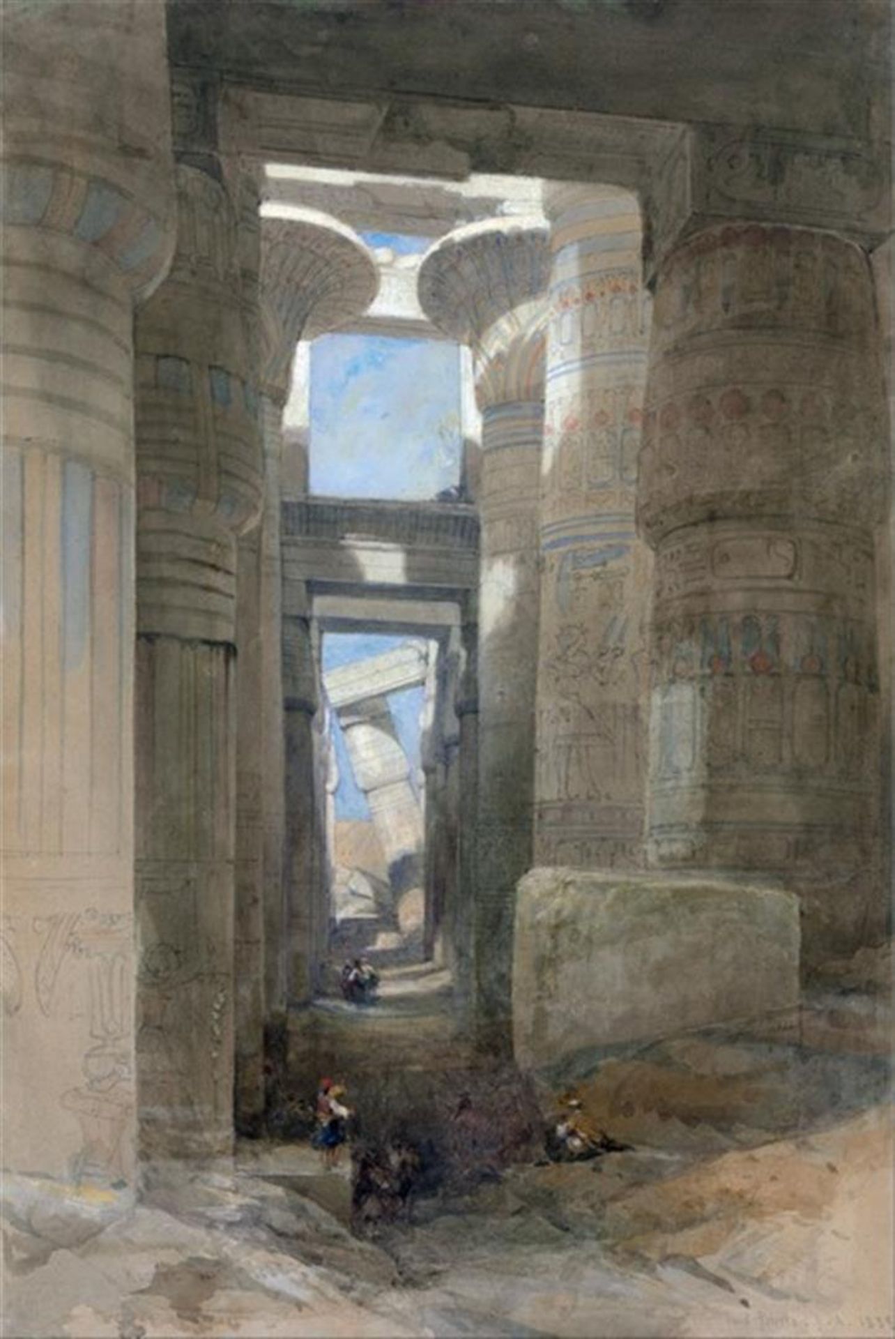 David Roberts - The Great Temple of Amon Karnak