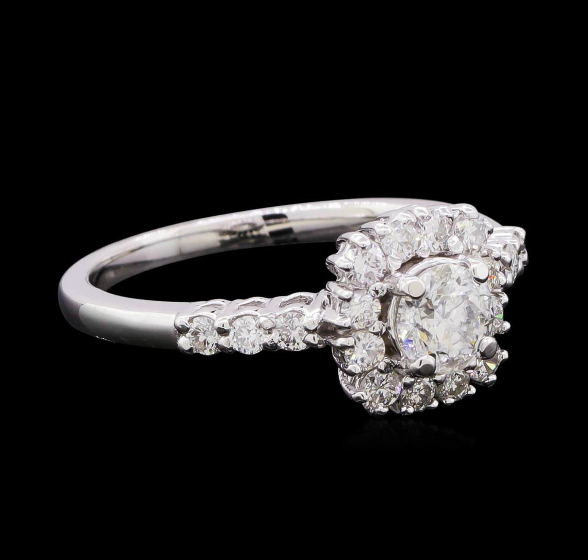 0.98ctw Diamond Ring - 14KT White Gold
