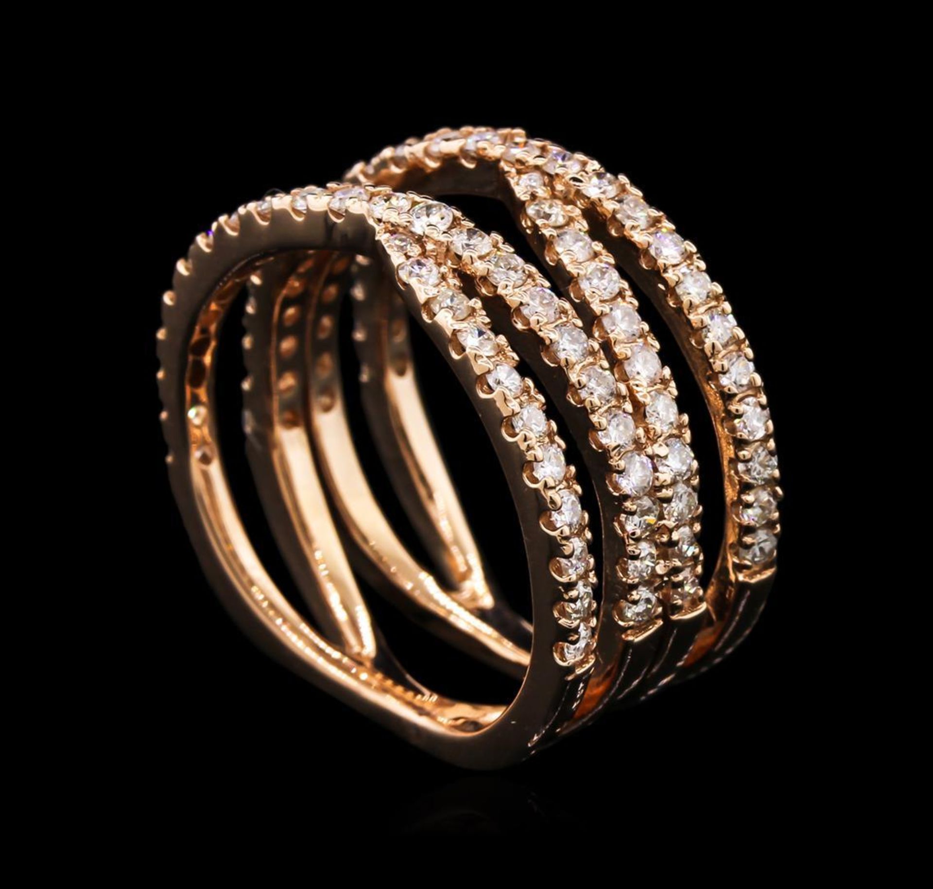 1.20 ctw Diamond Ring - 14KT Rose Gold - Image 2 of 3