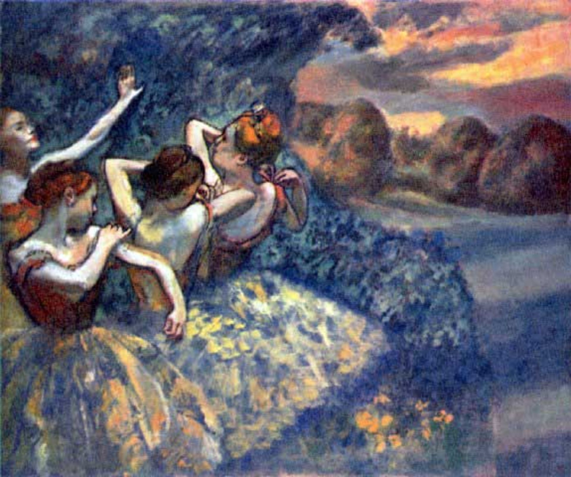 Edgar Degas - Four Dancers