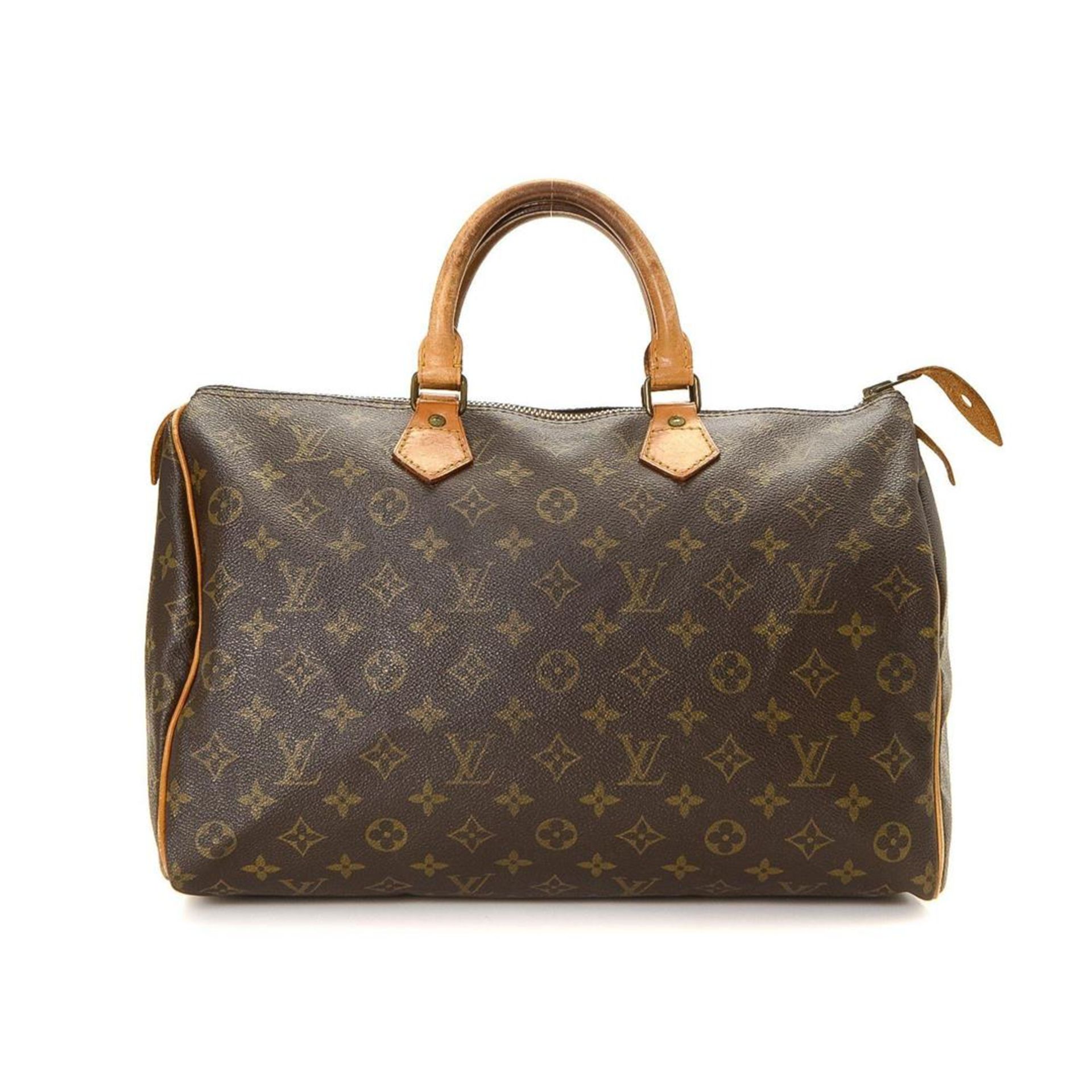 Louis Vuitton Brown Monogram Speedy 35 Handbag