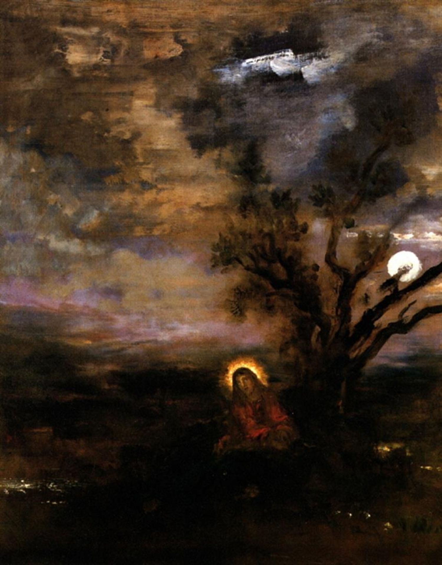 Gustave Moreau- Christ in the Garden of Olives