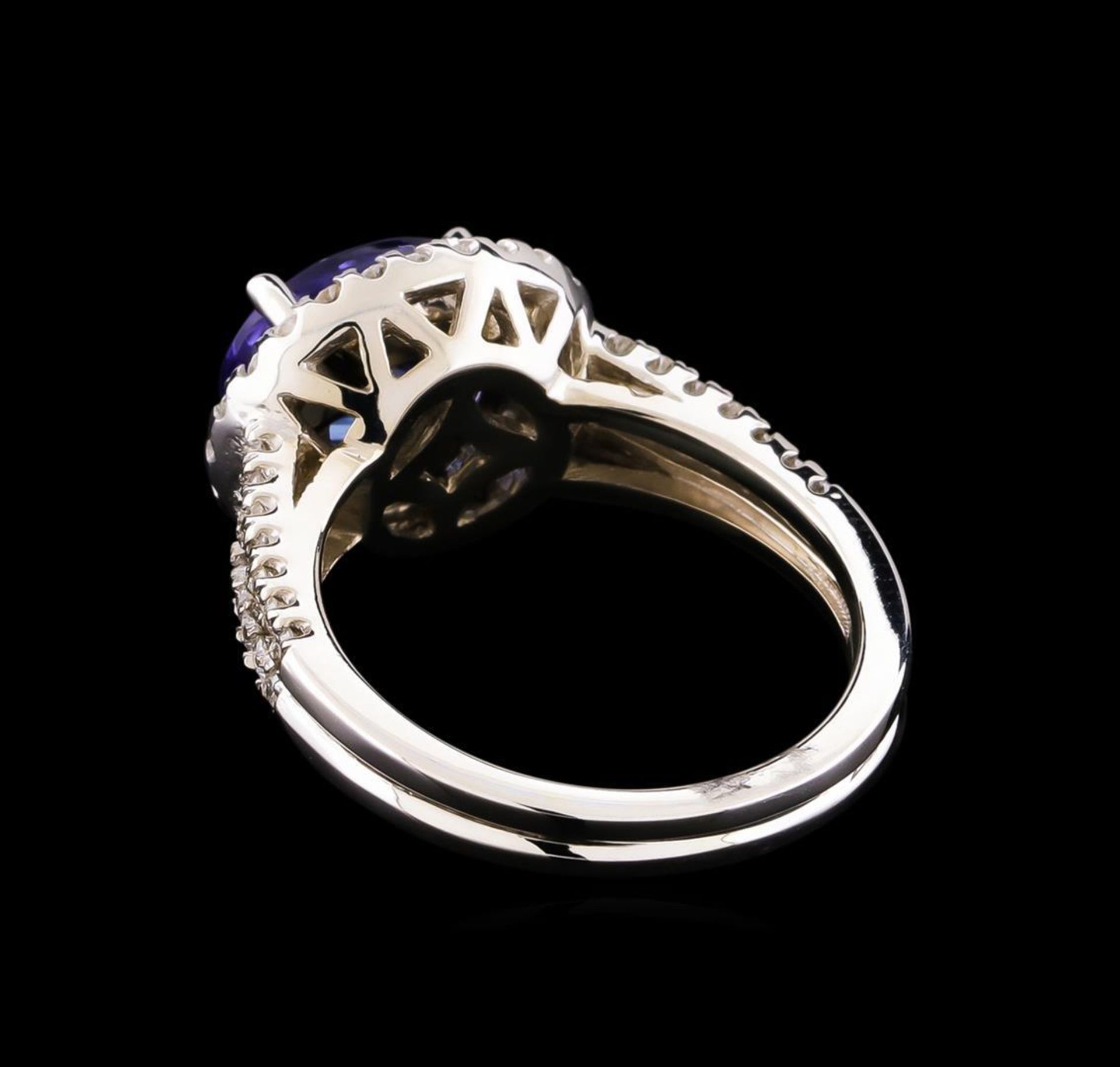 2.35 ctw Tanzanite and Diamond Ring - 14KT White Gold - Image 3 of 5