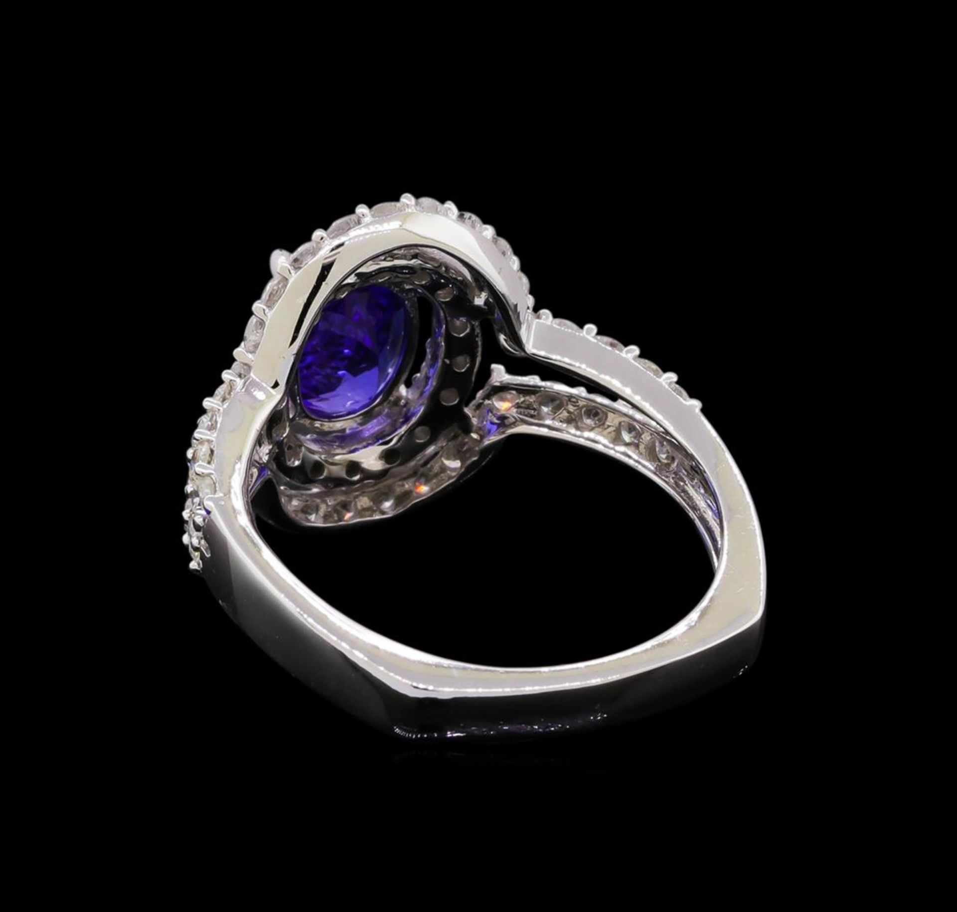 14KT White Gold 1.37 ctw Tanzanite and Diamond Ring - Image 3 of 5