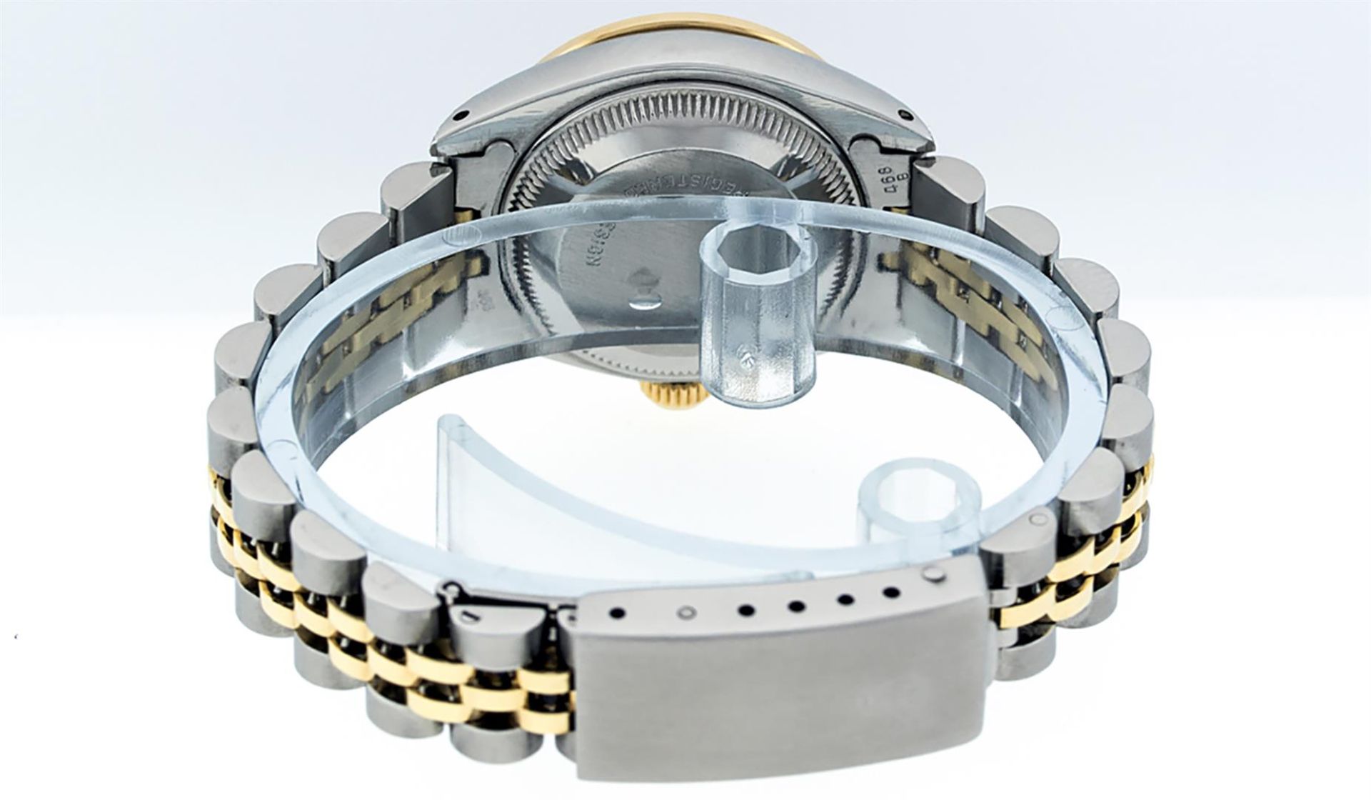 Rolex Ladies 2 Tone MOP Diamond Lugs Datejust Wristwatch - Image 7 of 9