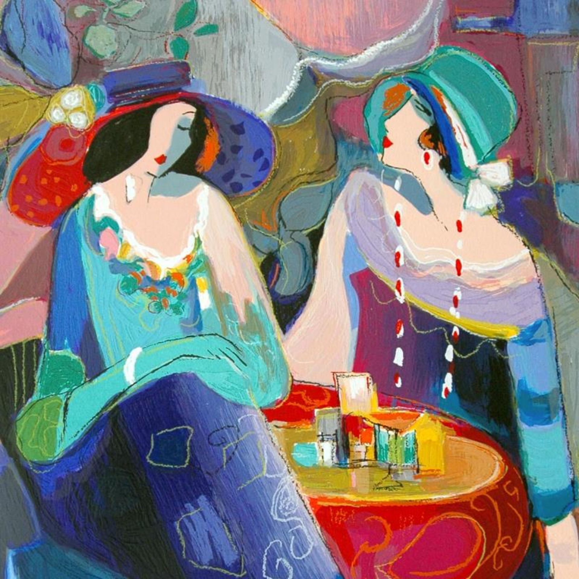 Pastel Gathering by Maimon, Isaac - Image 2 of 2