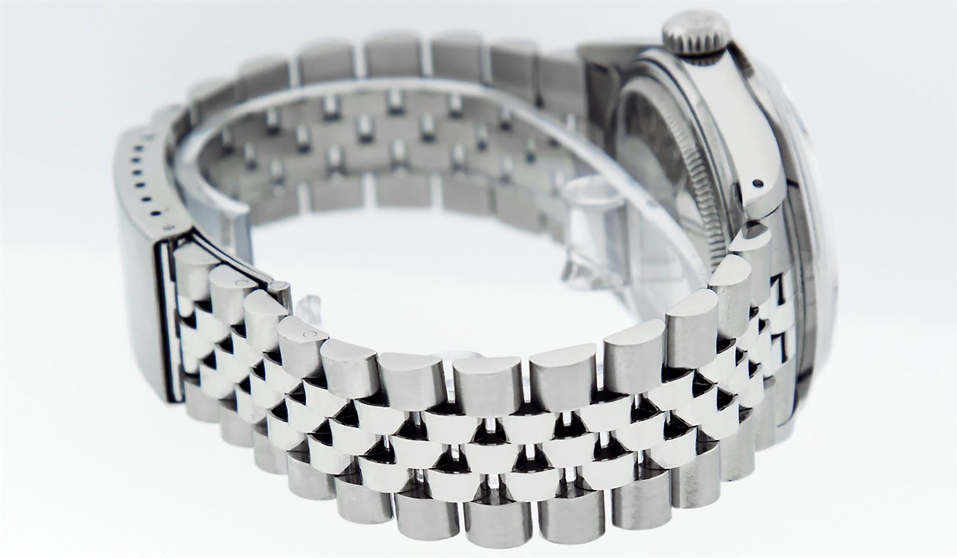 Rolex Mens Stainless Steel Slate Grey Diamond 36MM Datejust Wristwatch - Image 7 of 9