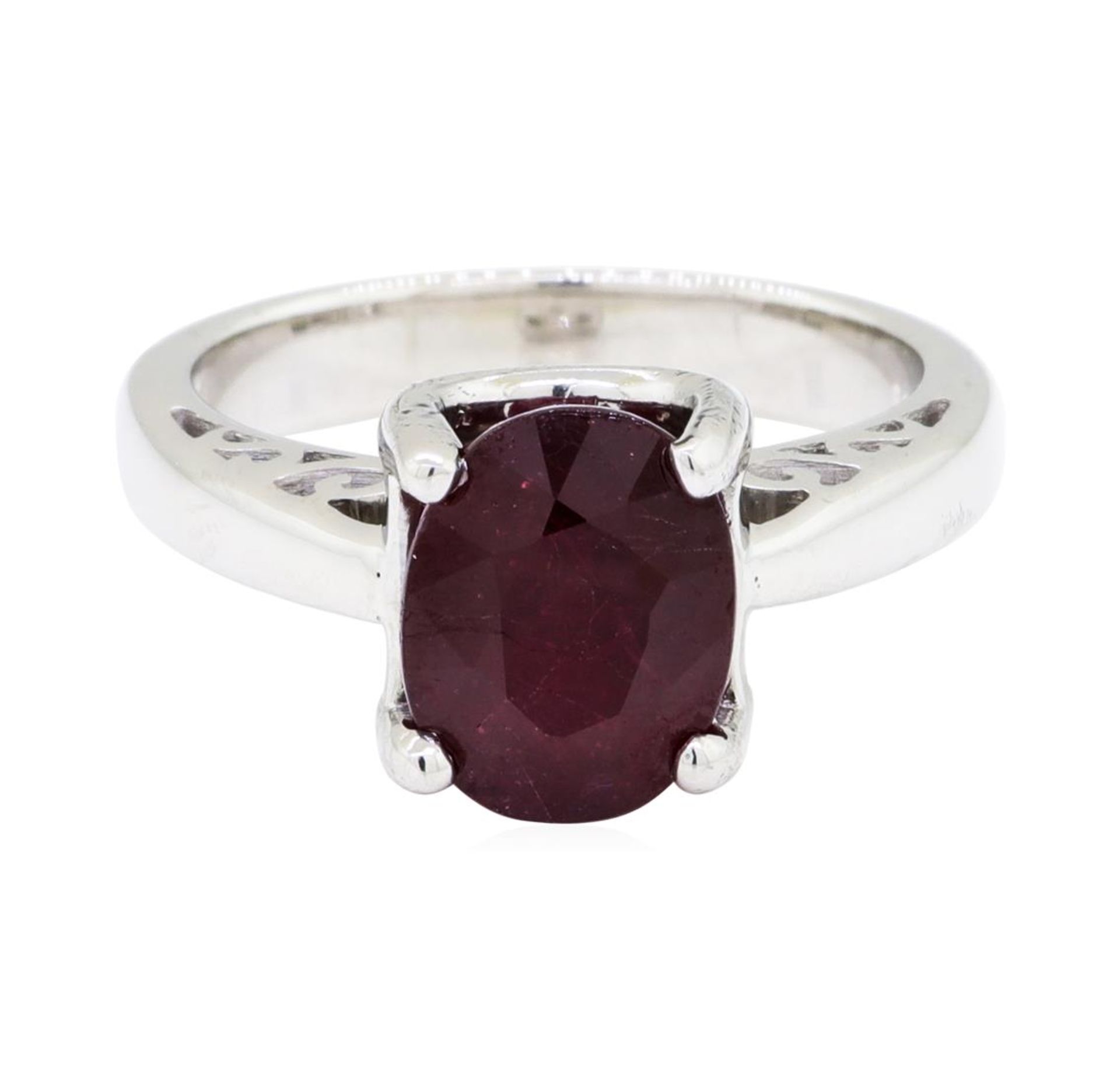 3.33 ct Ruby Ring - 18KT White Gold - Image 2 of 5