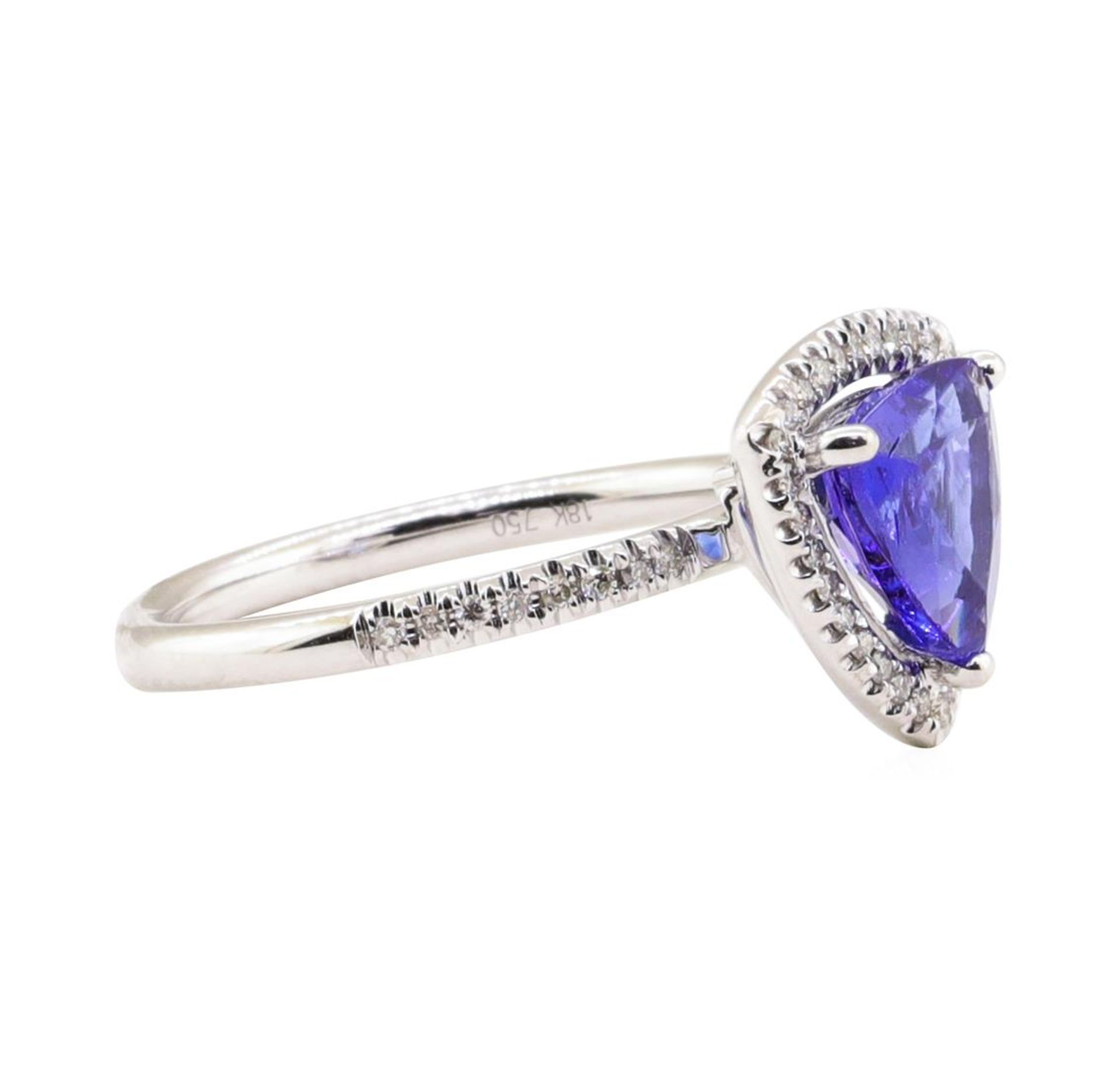 2.03ct Tanzanite and Diamond Ring - 18KT White Gold - Image 2 of 5