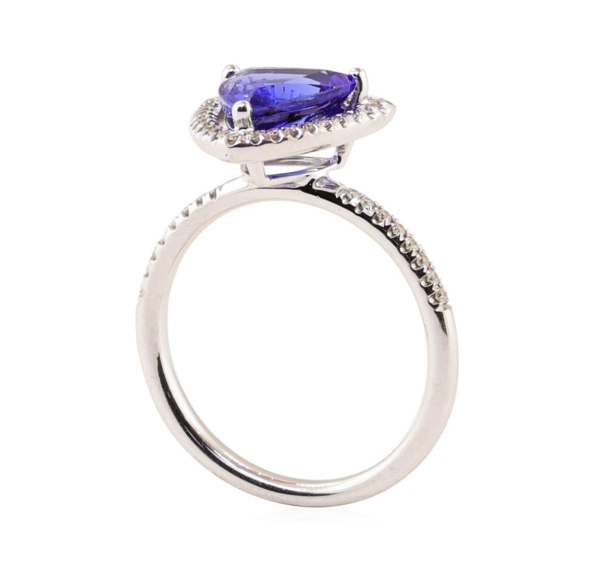 2.03ct Tanzanite and Diamond Ring - 18KT White Gold - Image 4 of 5