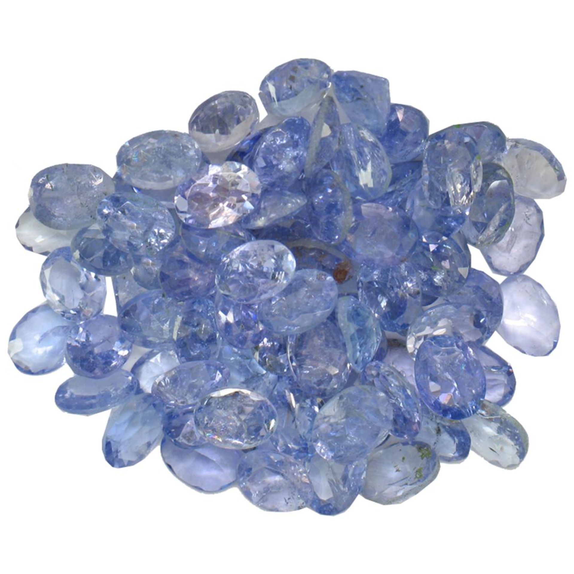 12.4ctw Oval Mixed Tanzanite Parcel