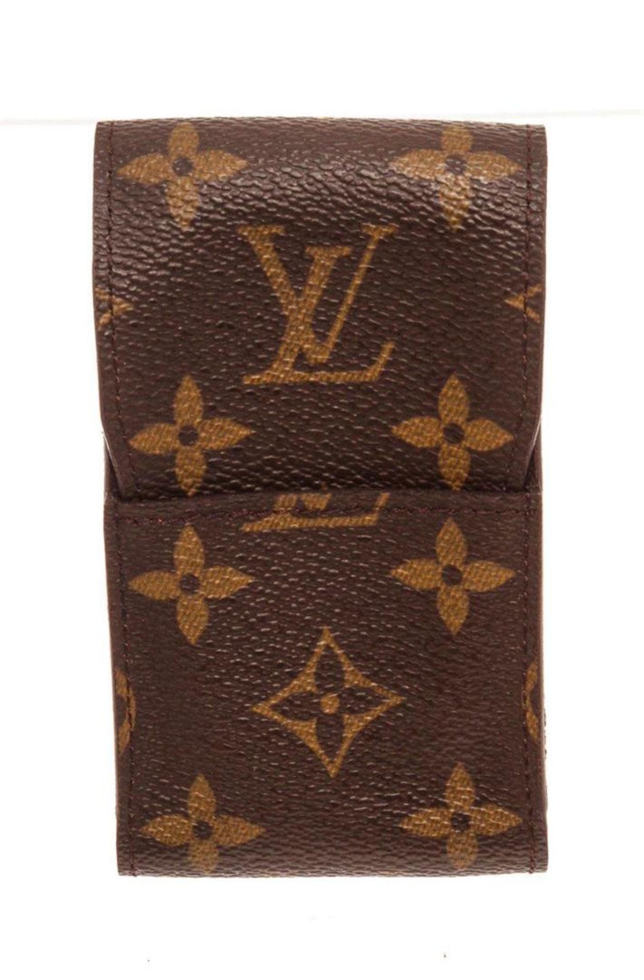 Louis Vuitton Brown Monogram Canvas Cigarette Case Clutch