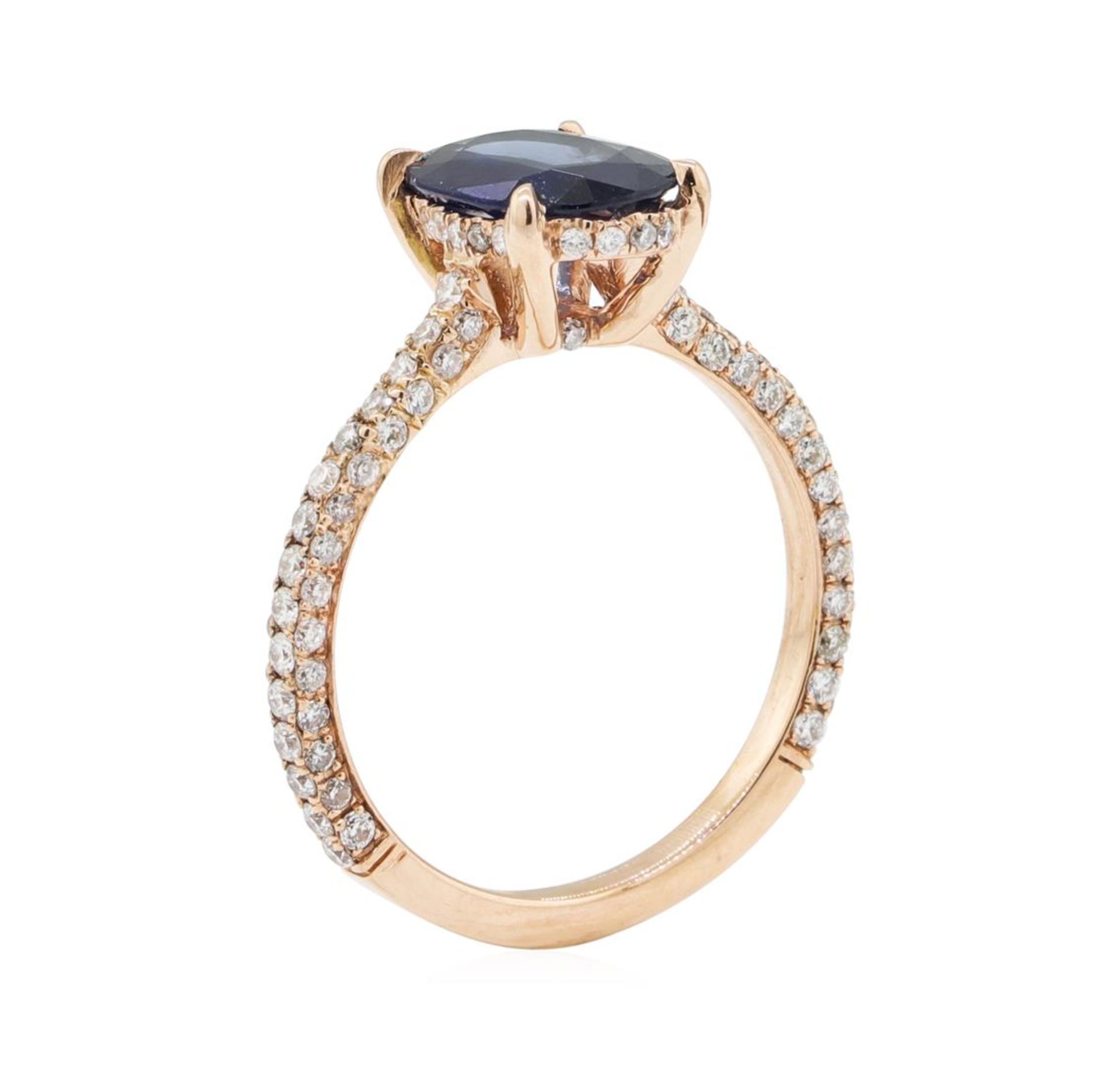 2.15 ctw Sapphire and Diamond Ring - 14KT Rose Gold - Image 4 of 5