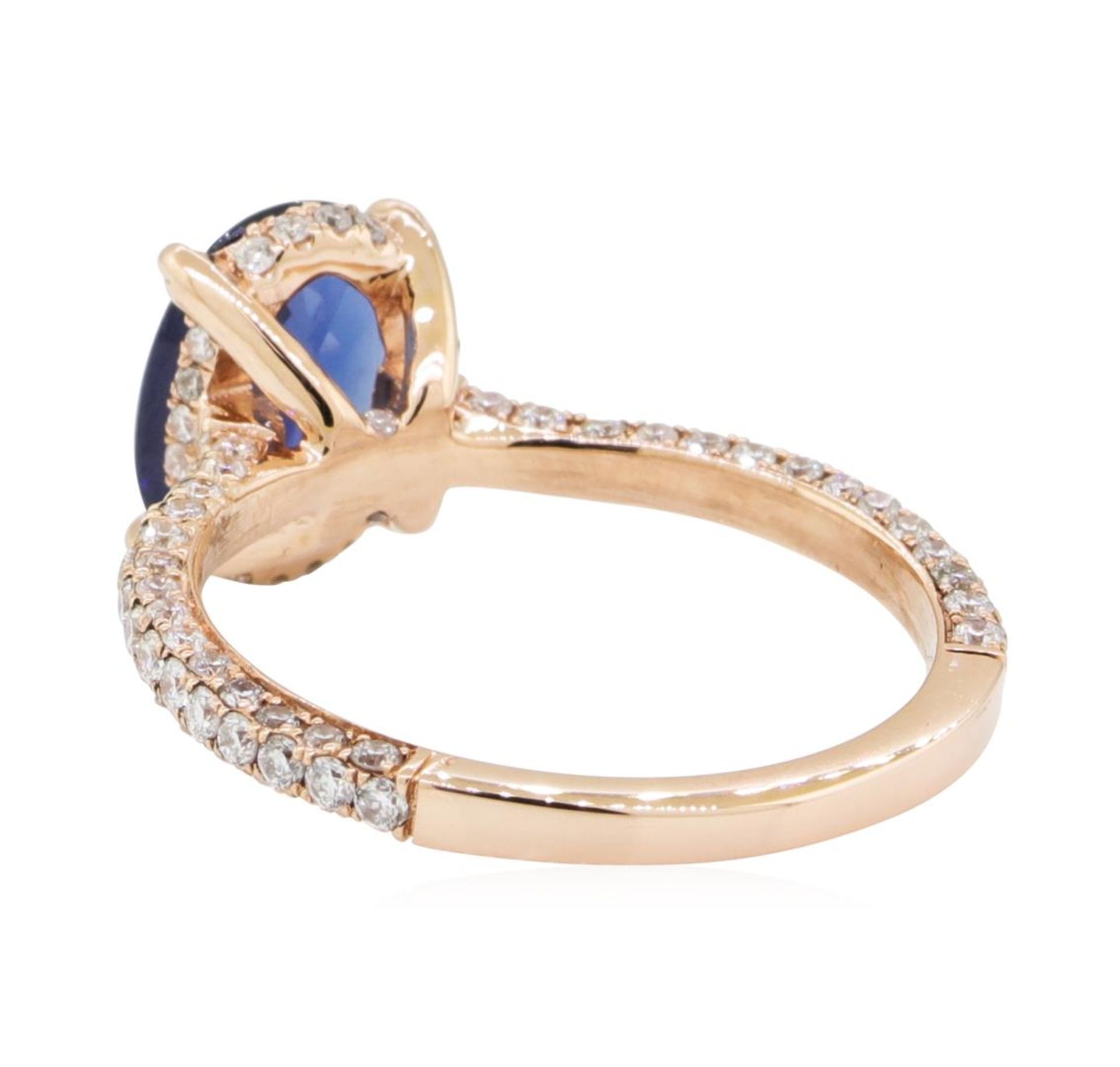 2.15 ctw Sapphire and Diamond Ring - 14KT Rose Gold - Image 3 of 5