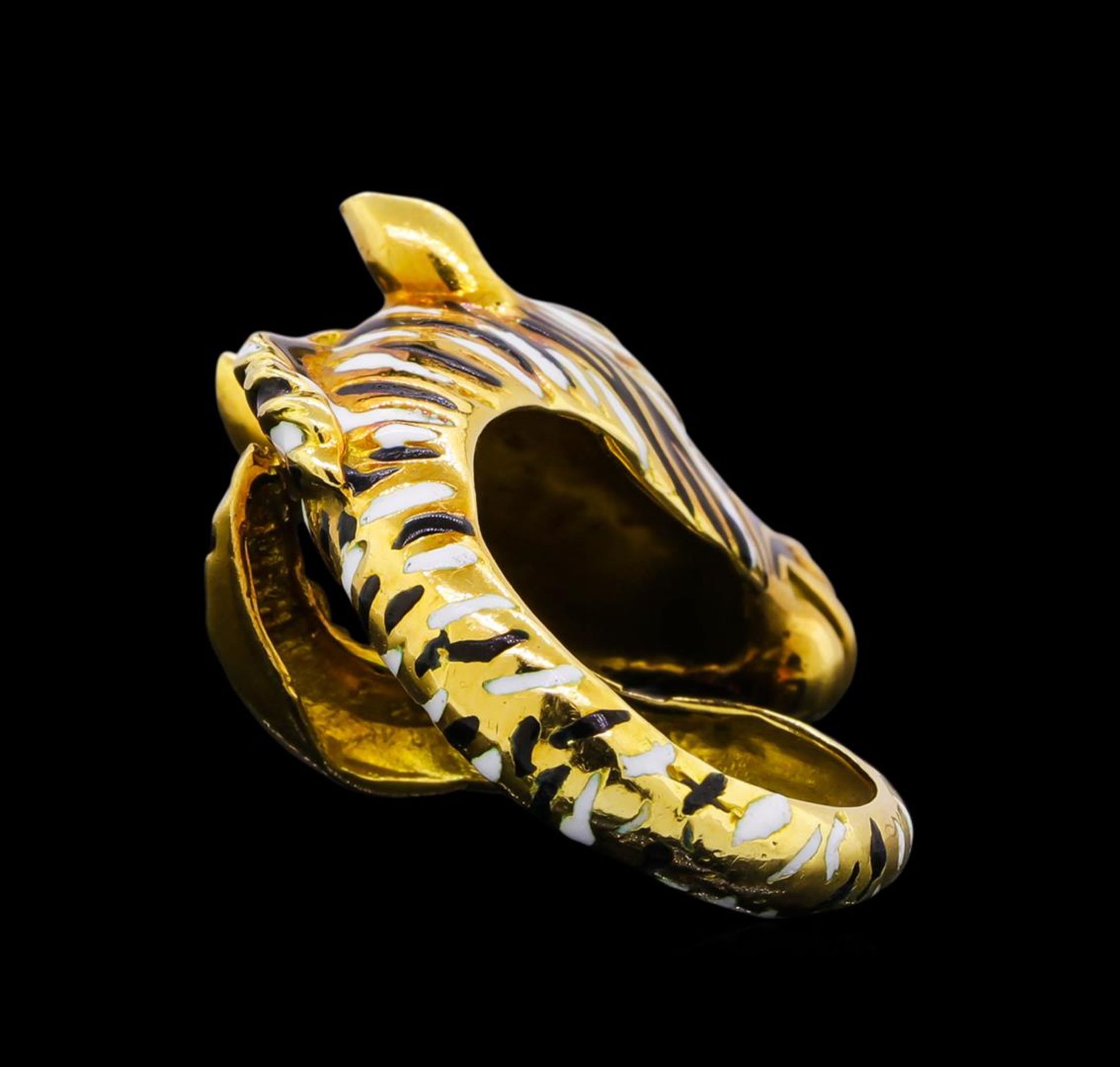 18KT Yellow Gold Zebra Ring - Image 3 of 5