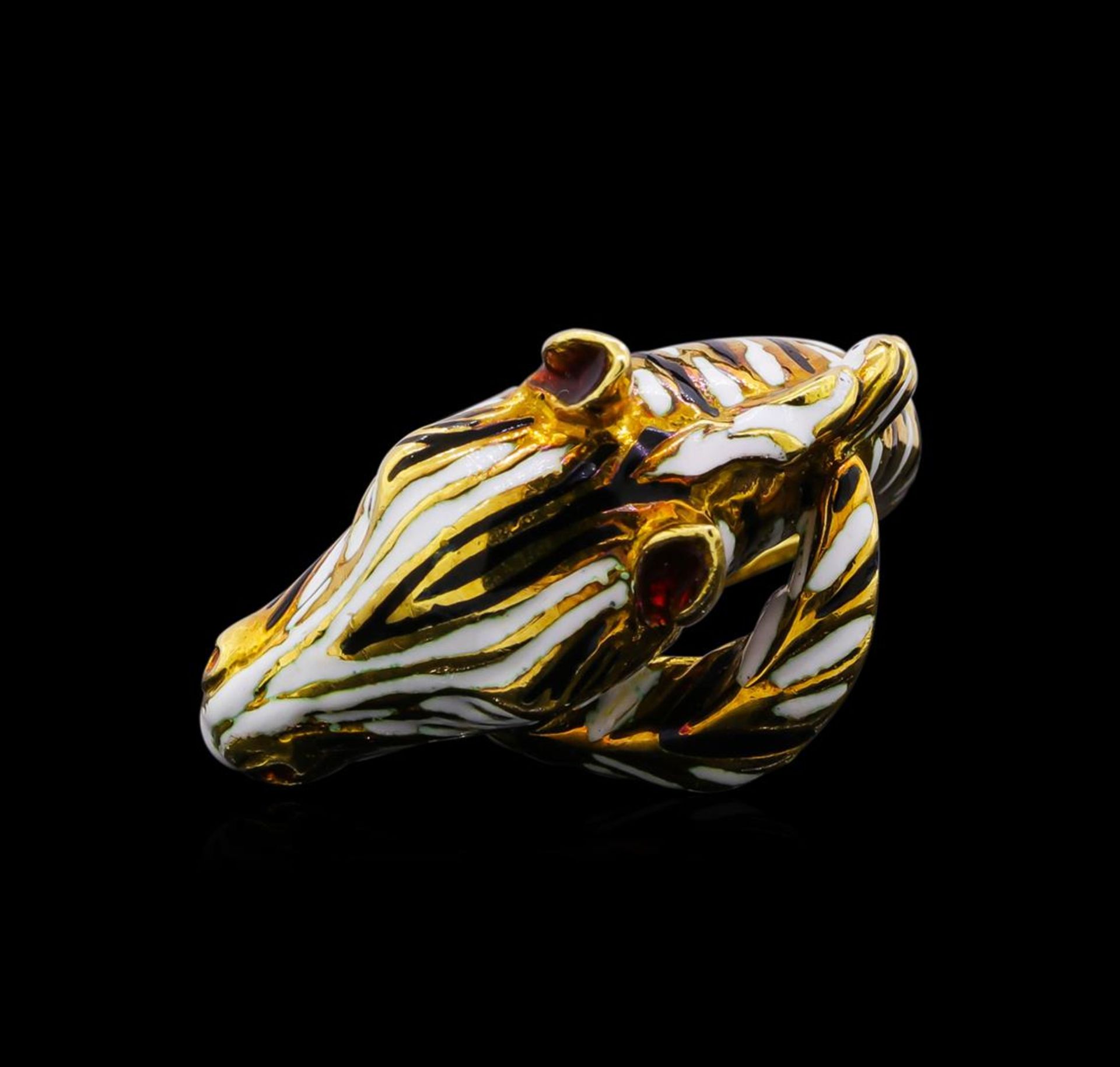 18KT Yellow Gold Zebra Ring - Image 2 of 5