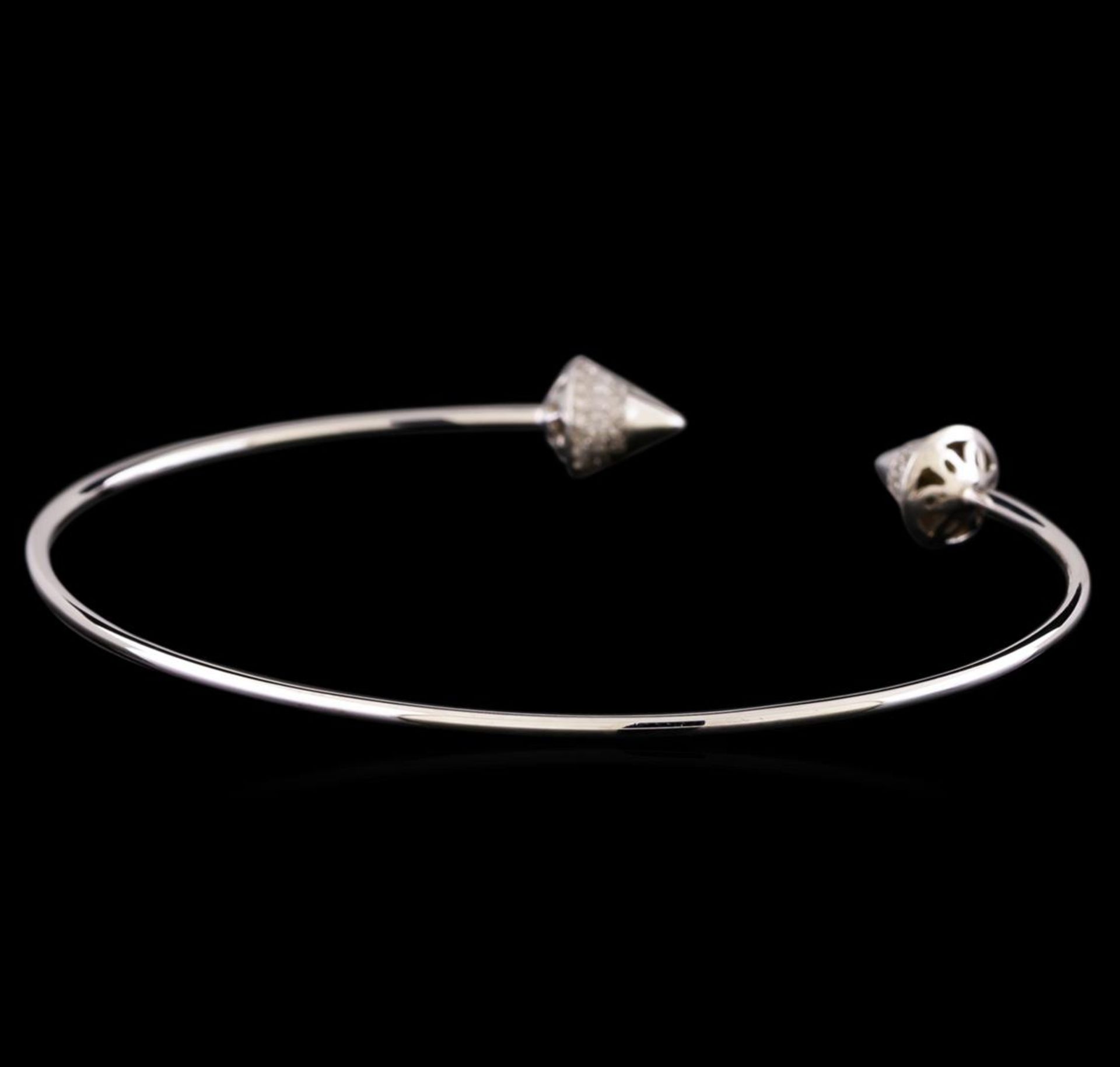 14KT White Gold 0.34 ctw Diamond Bangle Bracelet - Image 2 of 3