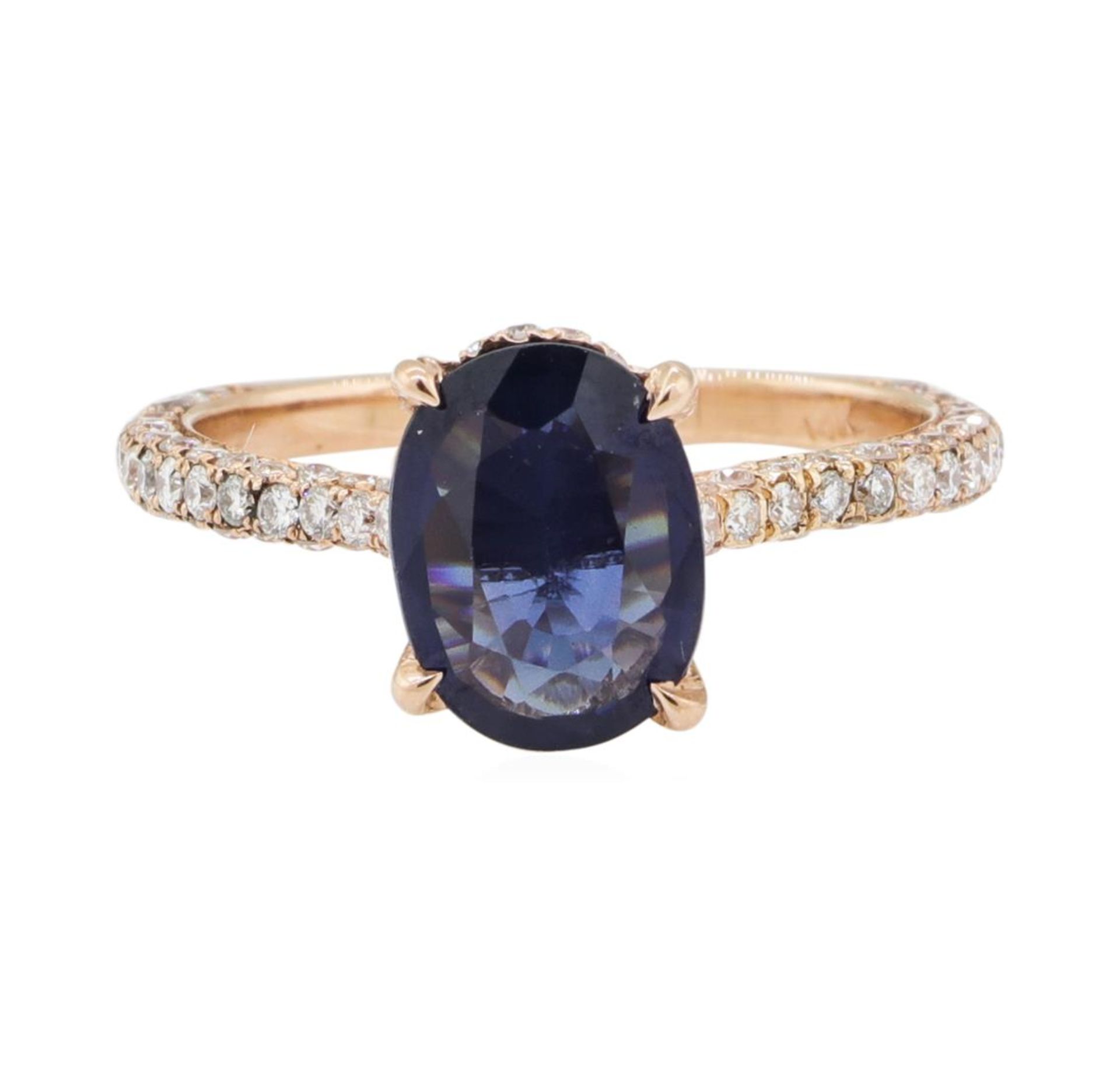 2.15 ctw Sapphire and Diamond Ring - 14KT Rose Gold - Image 2 of 5
