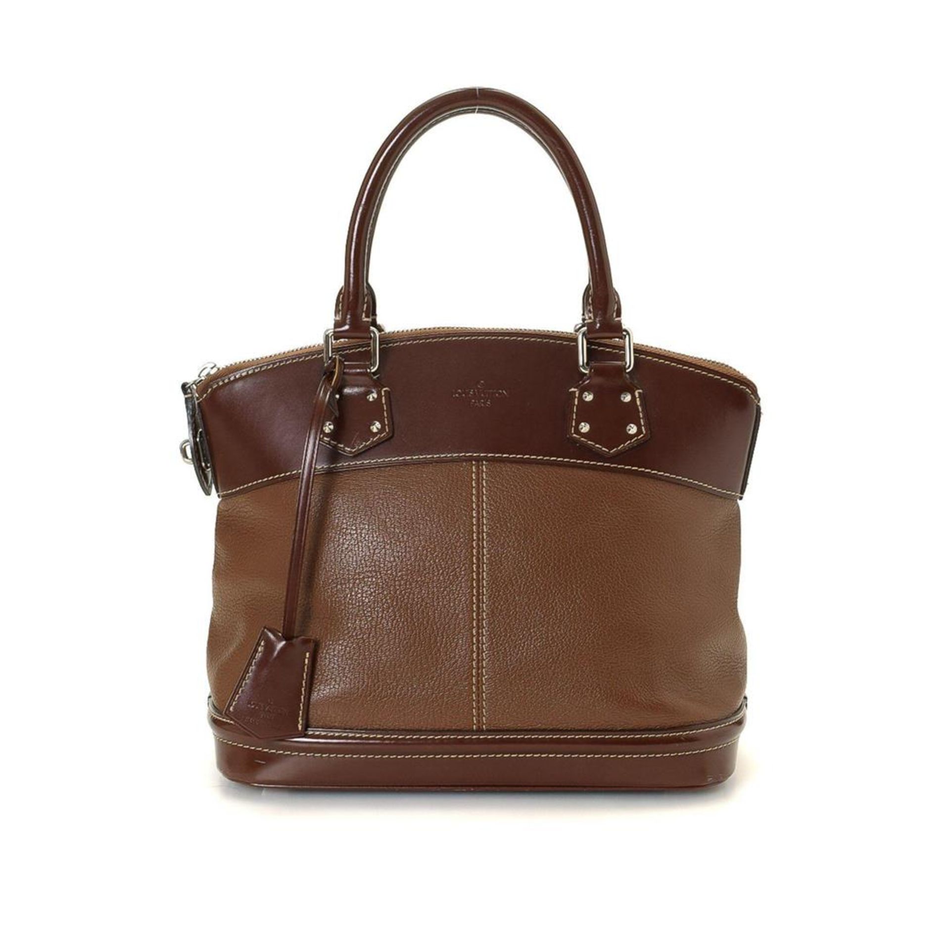 Louis Vuitton Brown Leather Lockit PM Handbag