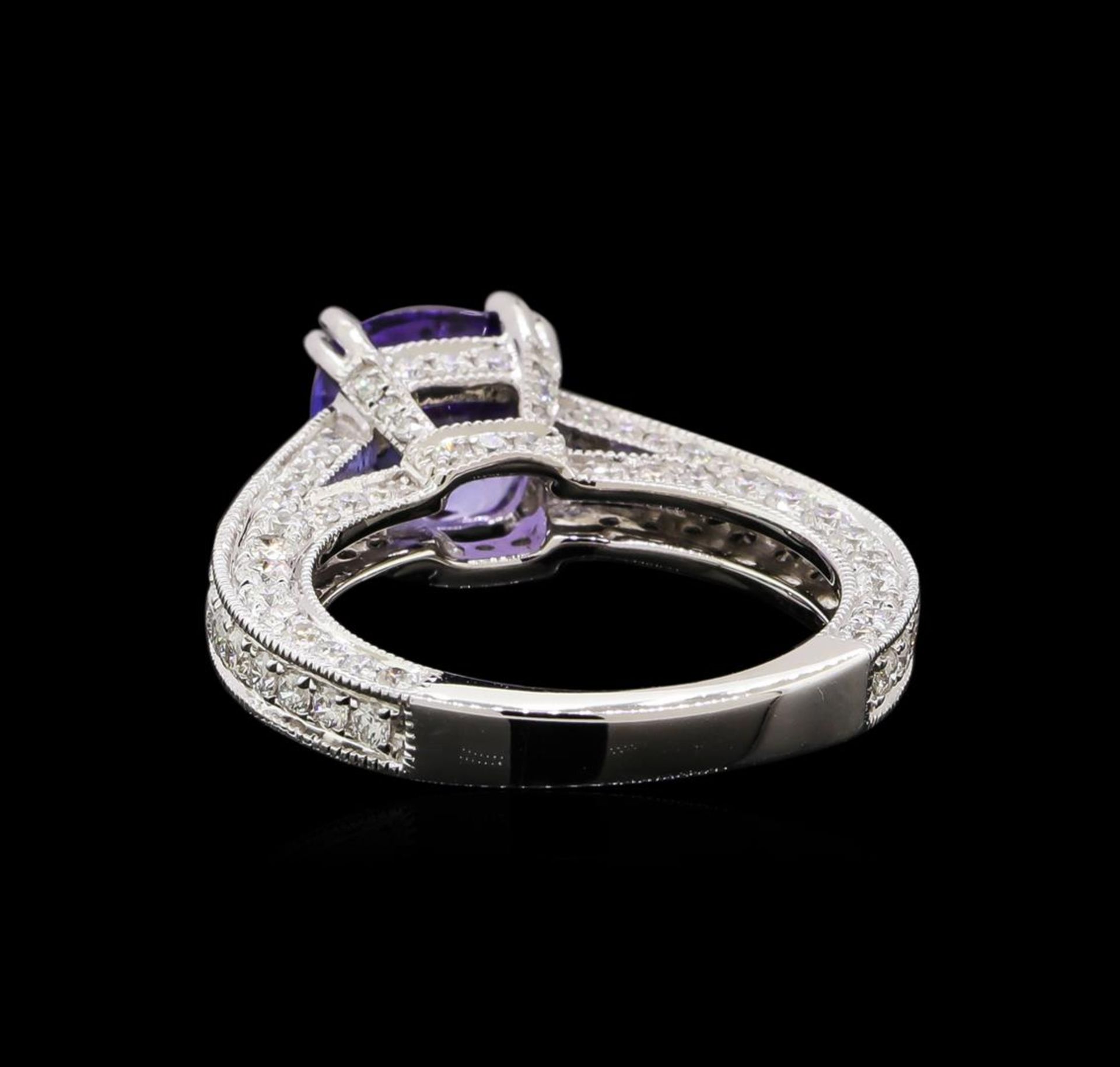 14KT White Gold 1.98 ctw Tanzanite and Diamond Ring - Image 3 of 5