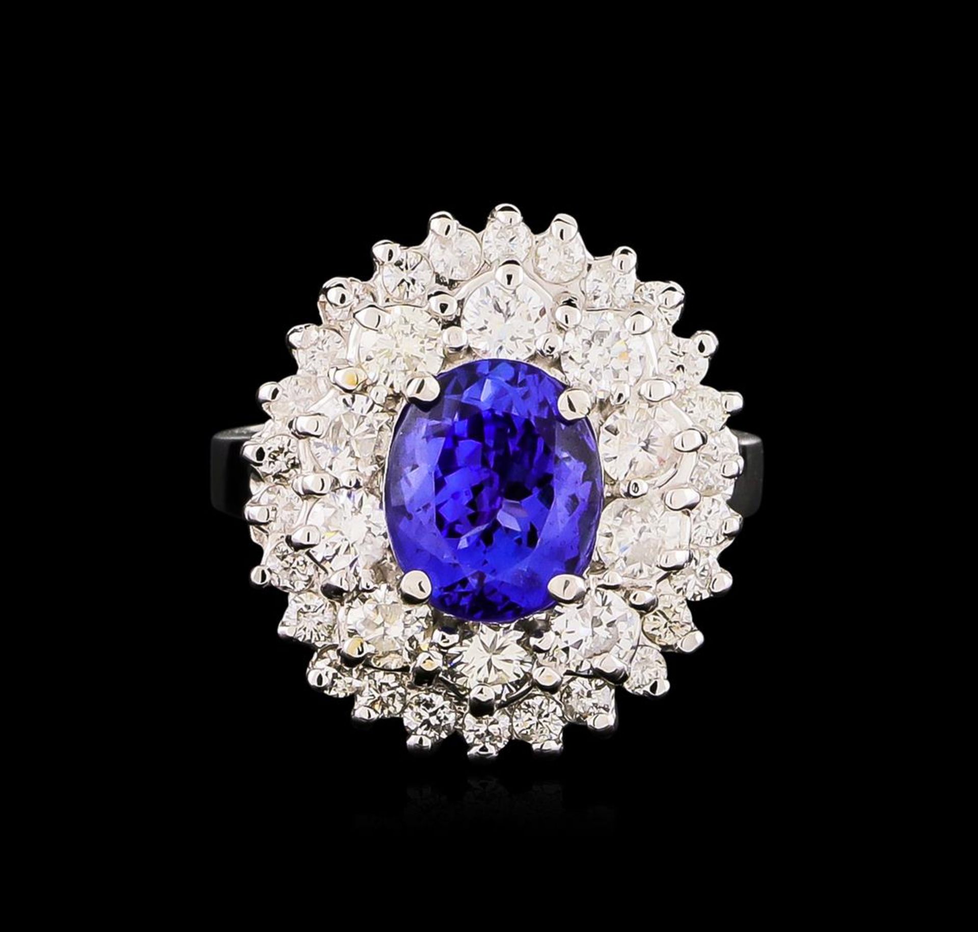 14KT White Gold 2.38 ctw Tanzanite and Diamond Ring - Image 2 of 5