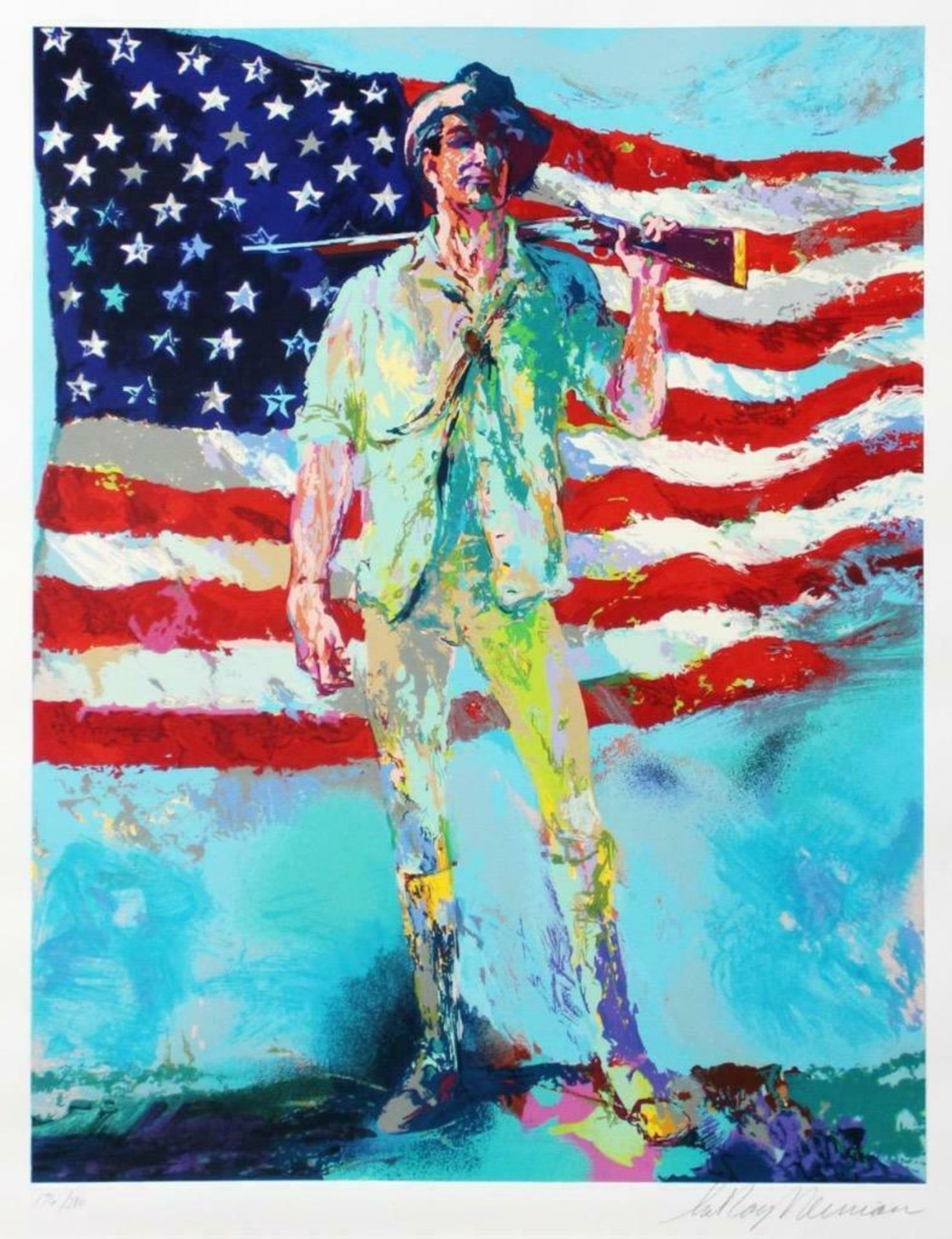 Leroy Neiman "THE MINUTEMAN"