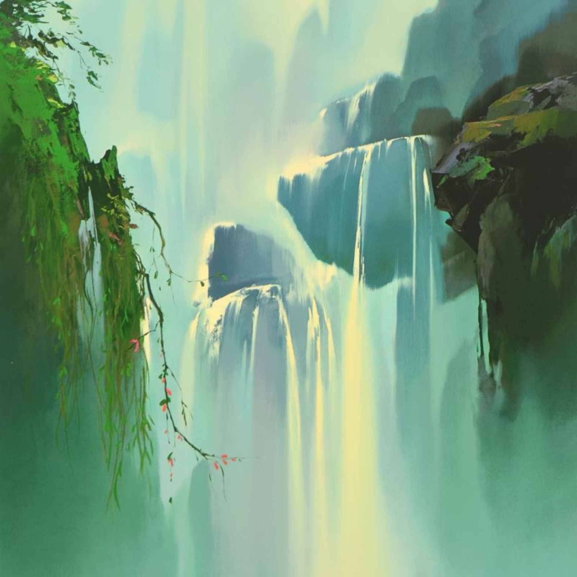 Misty Falls by Leung, Thomas - Image 2 of 2