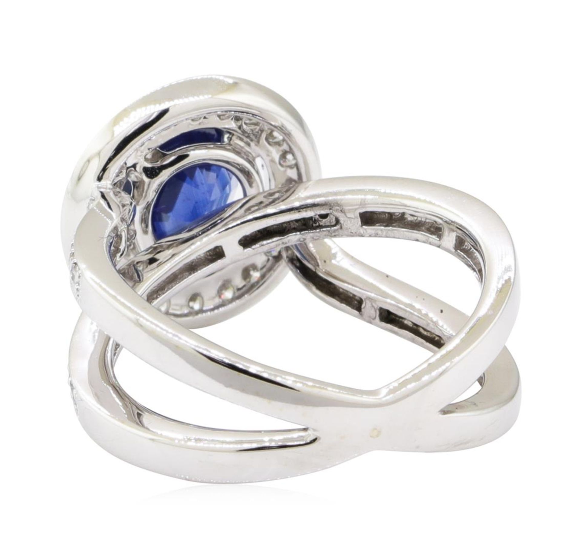 2.69 ctw Sapphire and Diamond Ring - 18KT White Gold - Image 3 of 5