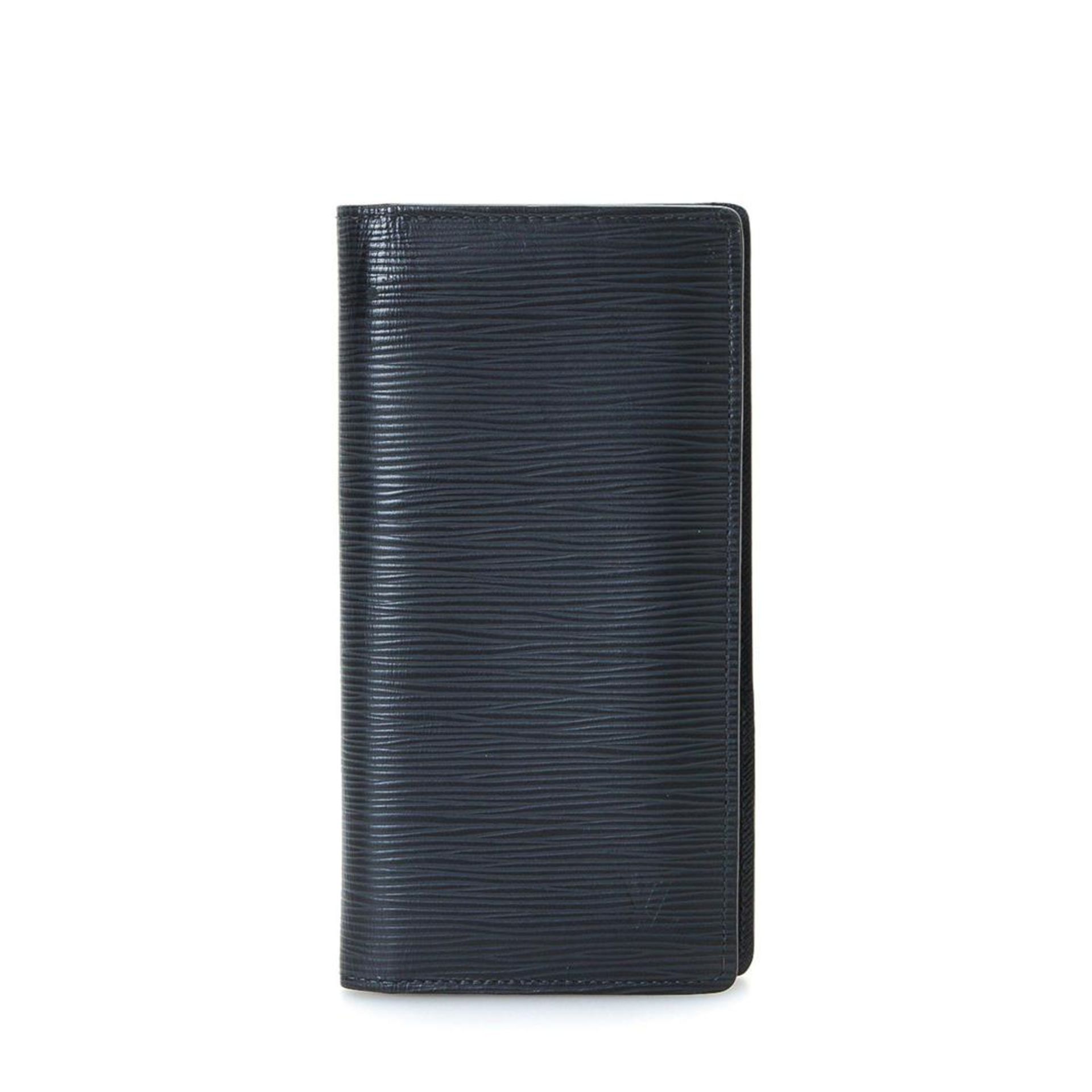 Louis Vuitton Black Epi leather Brazza Wallet