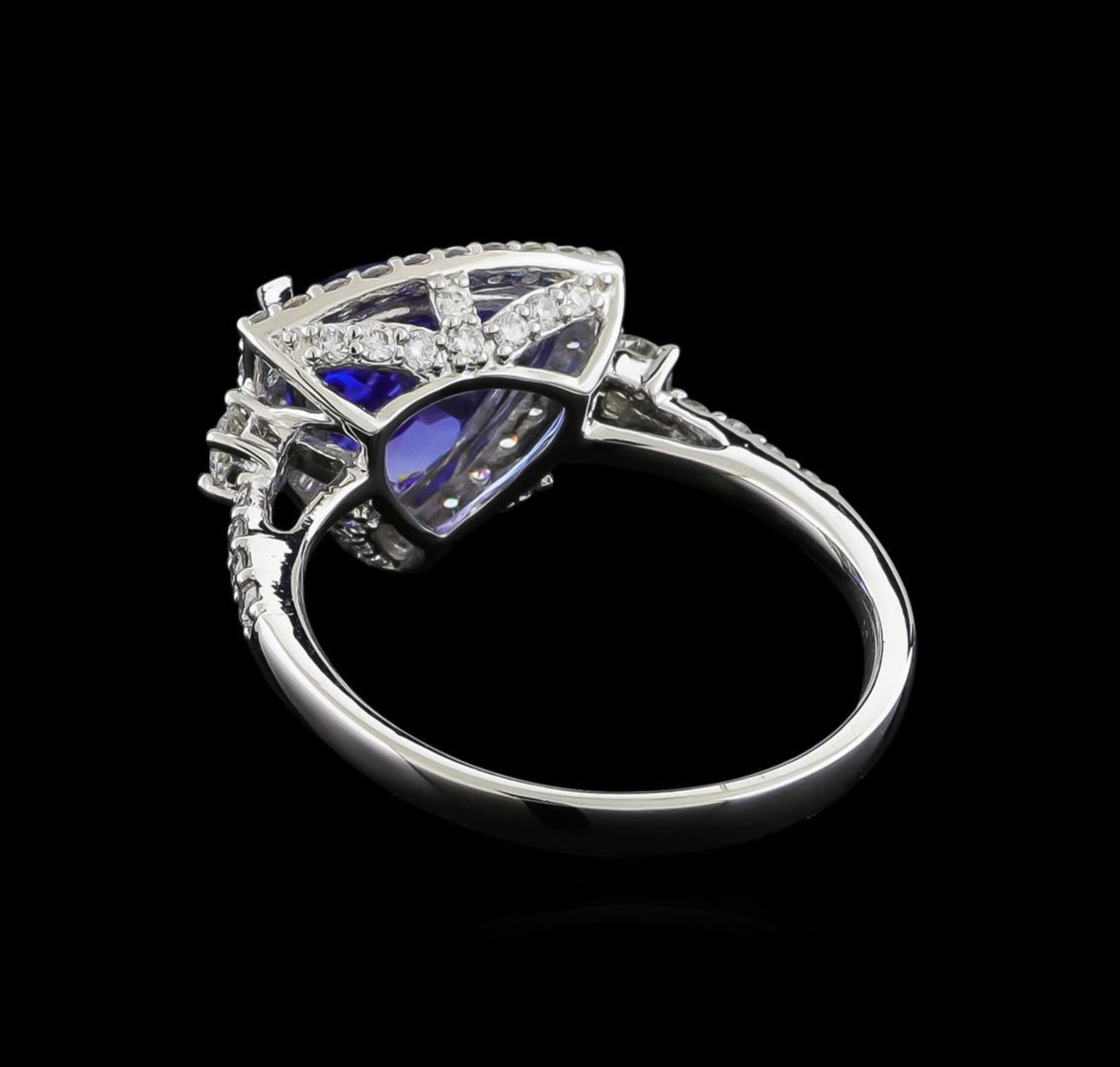 2.46 ctw Tanzanite and Diamond Ring - Platinum - Image 3 of 5