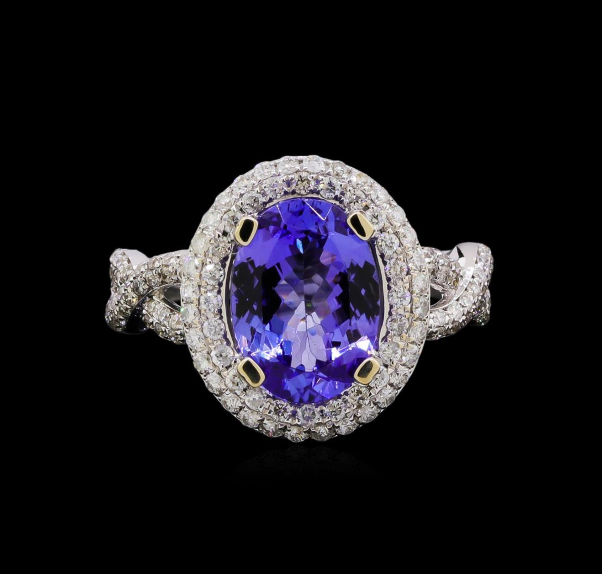 14KT White Gold 2.81 ctw Tanzanite and Diamond Ring - Image 2 of 5