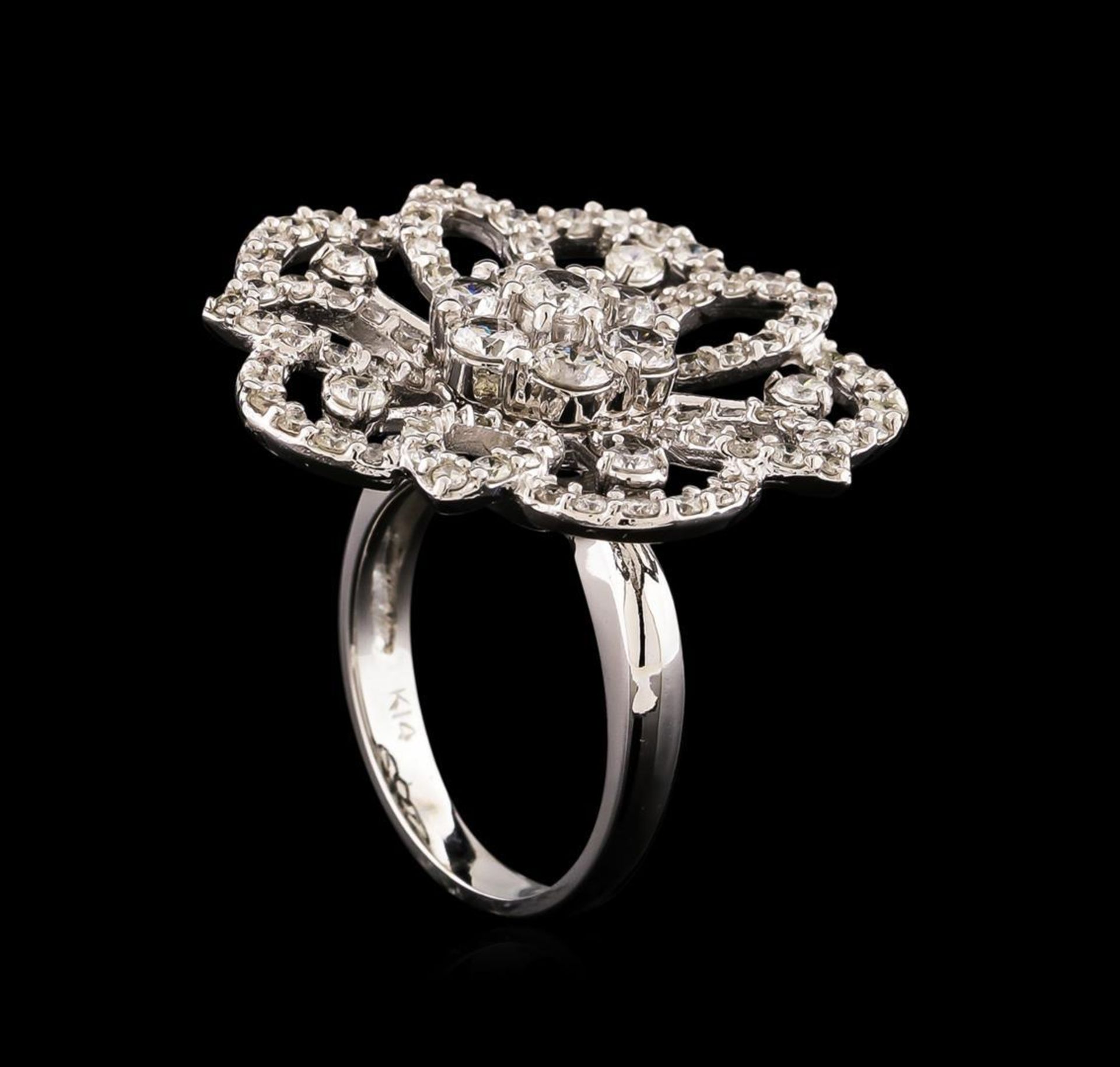 14KT White Gold 1.70 ctw Diamond Ring - Image 4 of 5