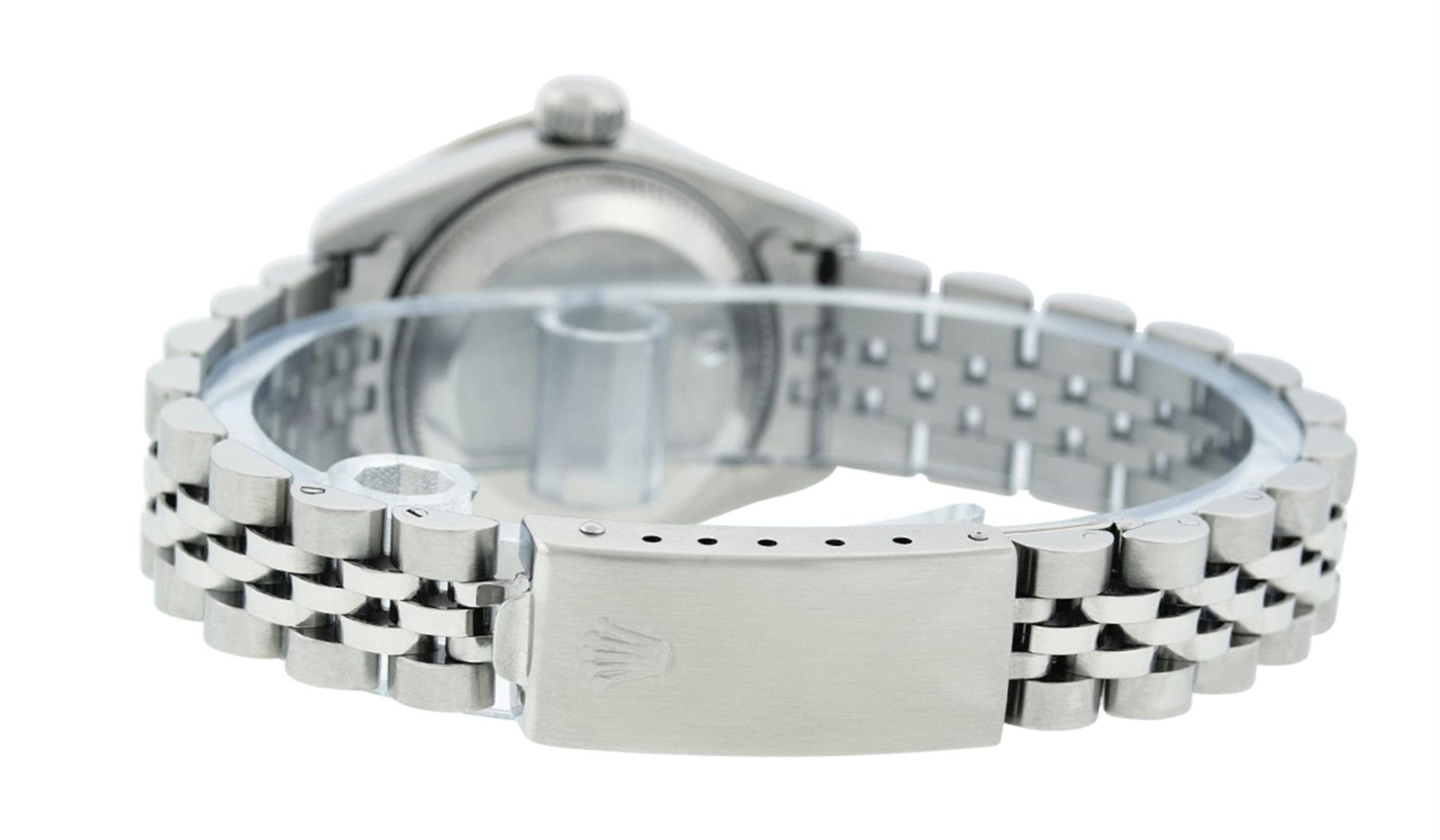 Rolex Ladies Stainless Steel Quickset Blue MOP Diamond Lugs Datejust Wristwatch - Image 5 of 7