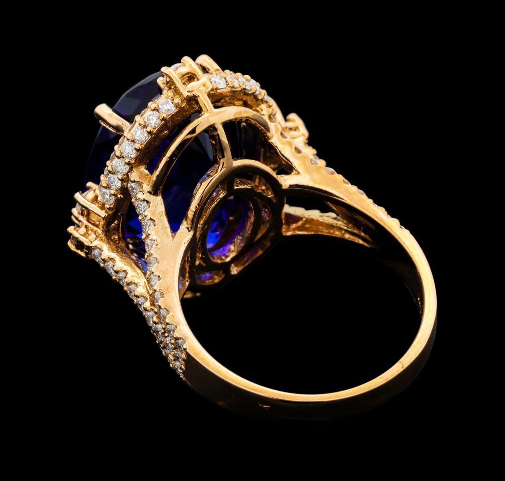 16.75ct Tanzanite and Diamond Ring - 14KT Rose Gold - Image 3 of 6