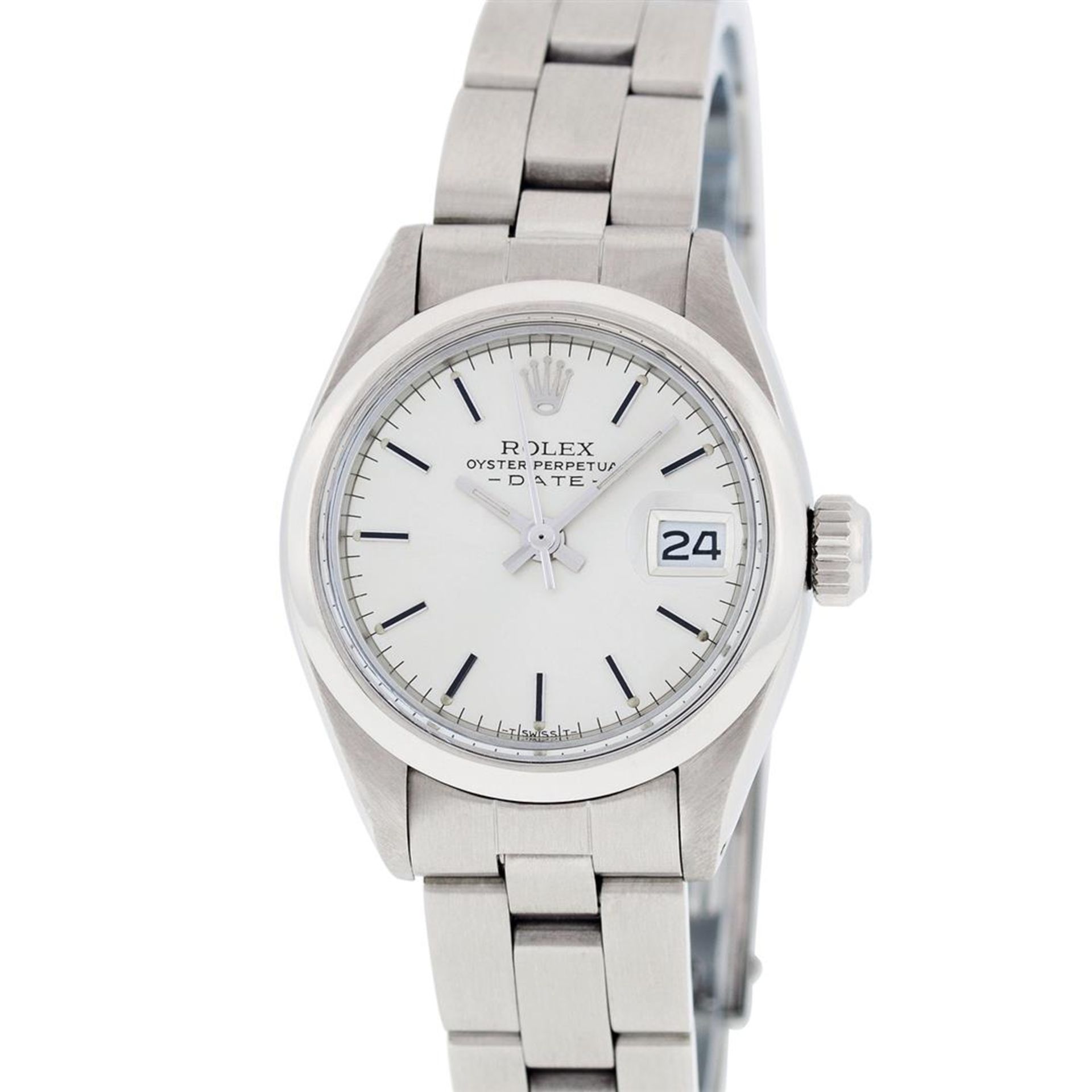 Rolex Ladies Stainless Steel Silver Index Oyster Band Datejust Wristwatch - Image 2 of 9