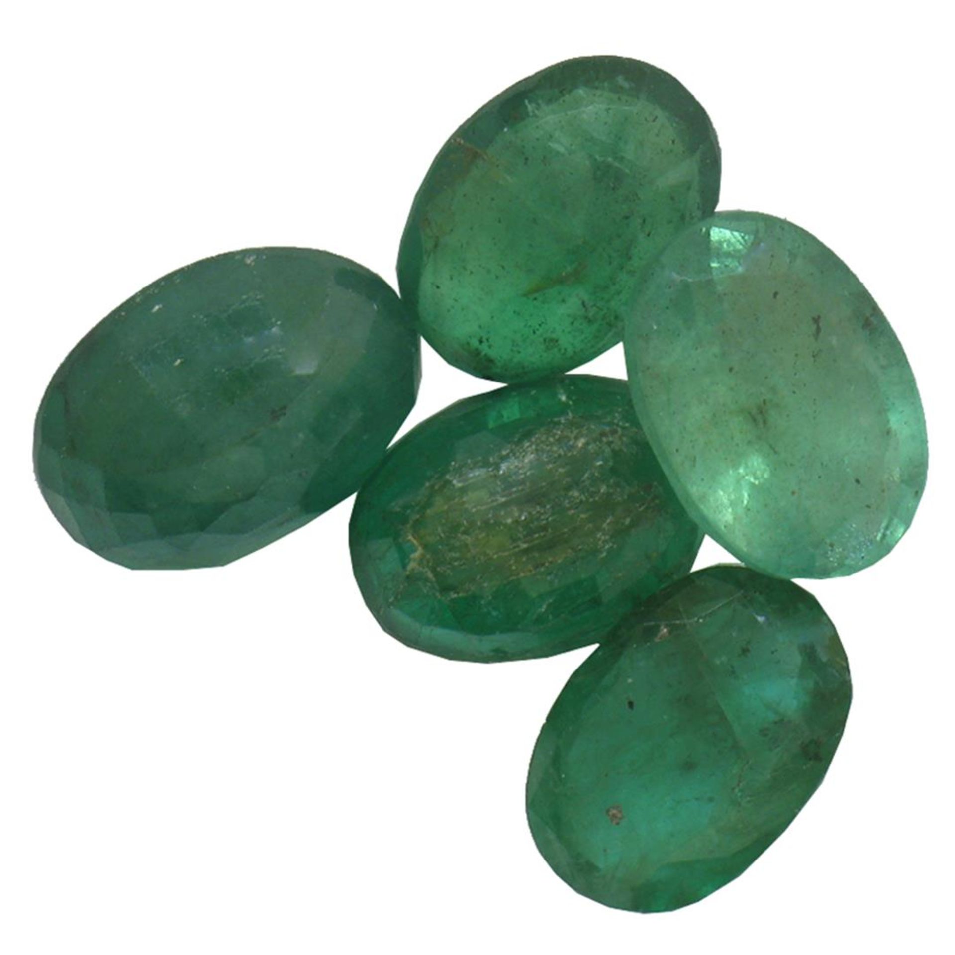 3.83ctw Oval Mixed Emerald Parcel