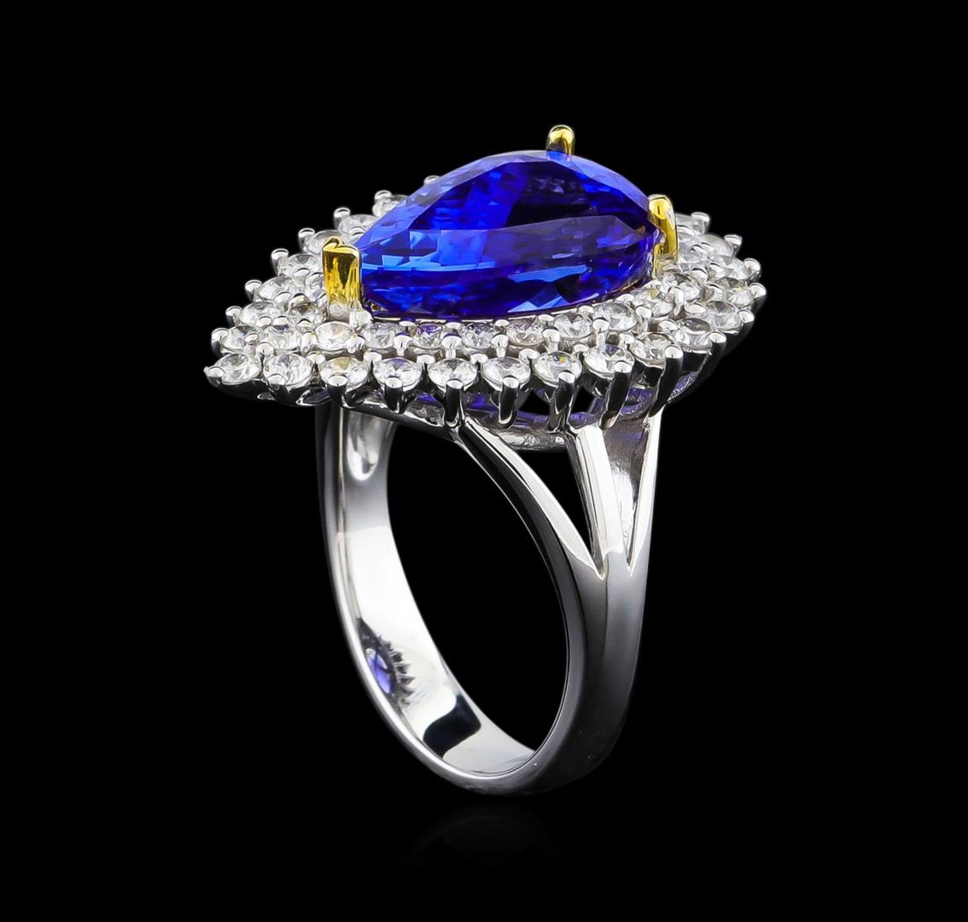 14KT Two-Tone Gold 4.13 ctw Tanzanite and Diamond Ring - Image 4 of 5