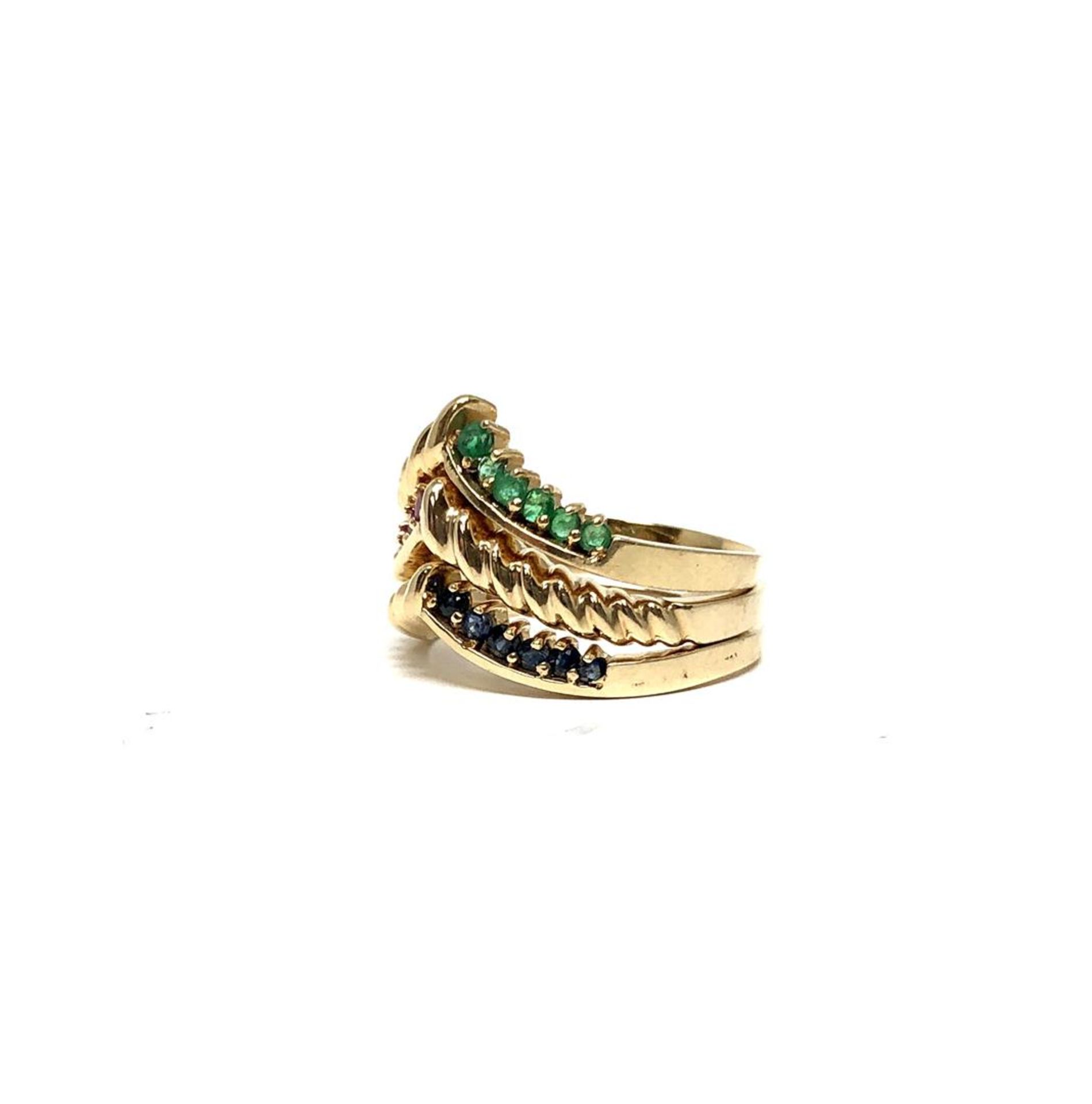 0.69 ctw Round Brilliant Emerald Rings - 14KT Yellow Gold - Image 2 of 4