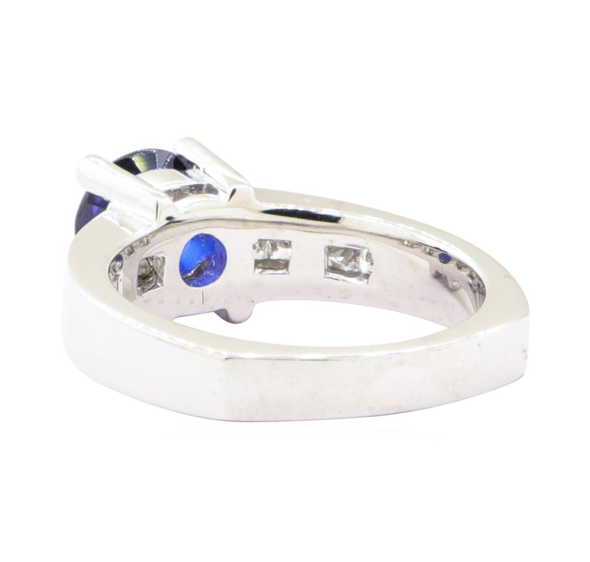 1.93 ctw Sapphire And Diamond Ring - 14KT White Gold - Image 3 of 5