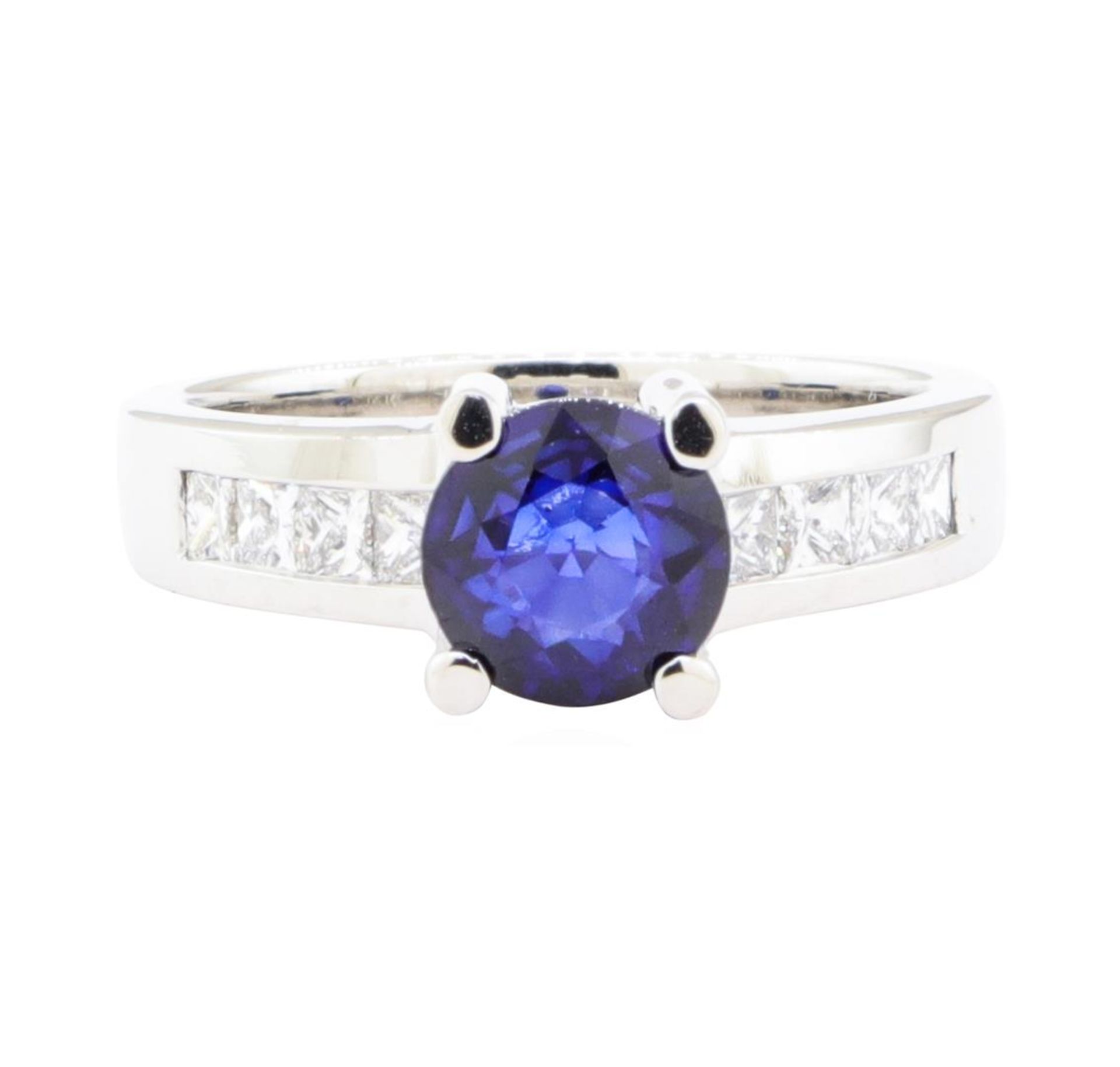 1.93 ctw Sapphire And Diamond Ring - 14KT White Gold - Image 2 of 5